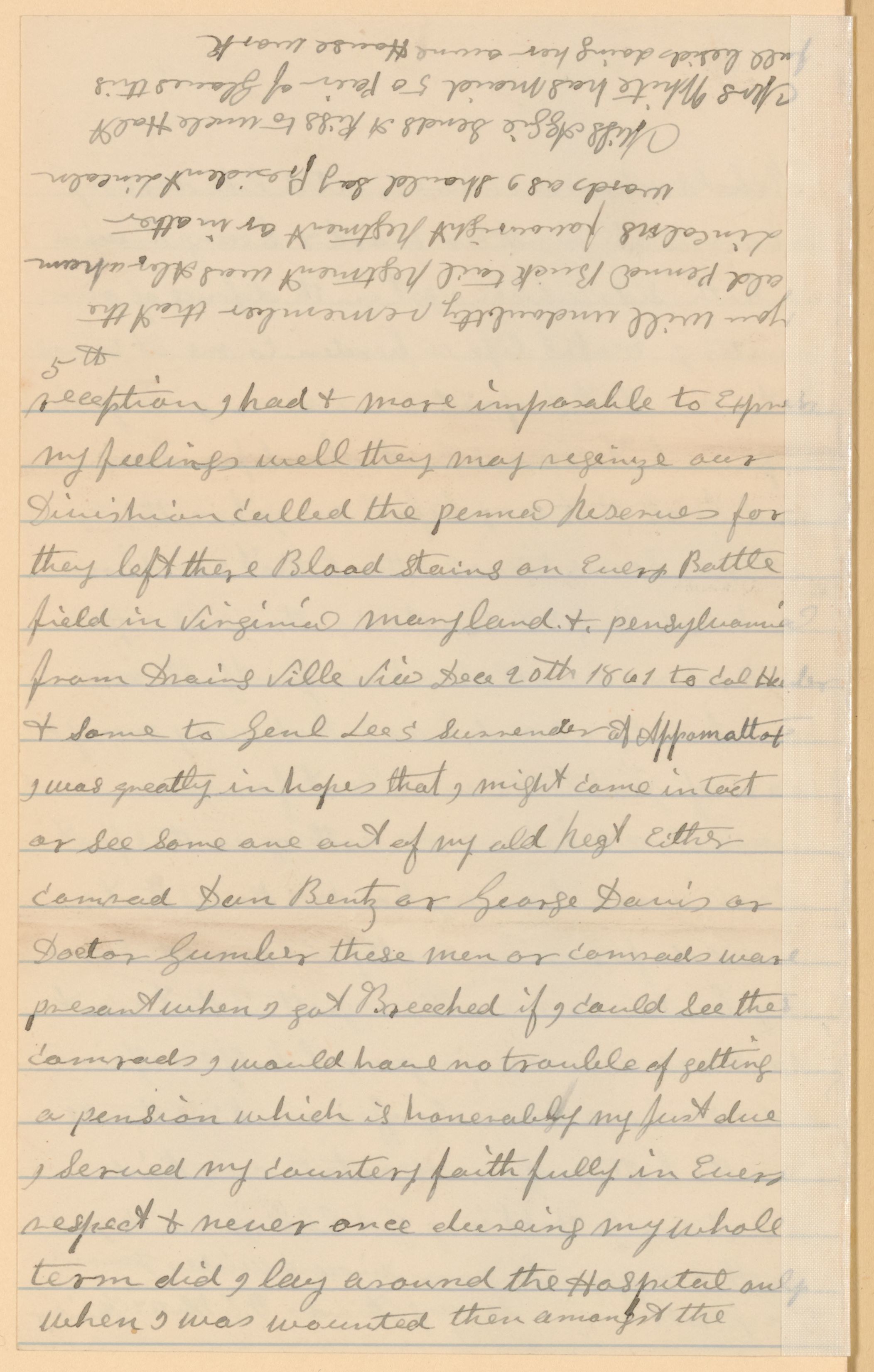 Scanned image of the current content page