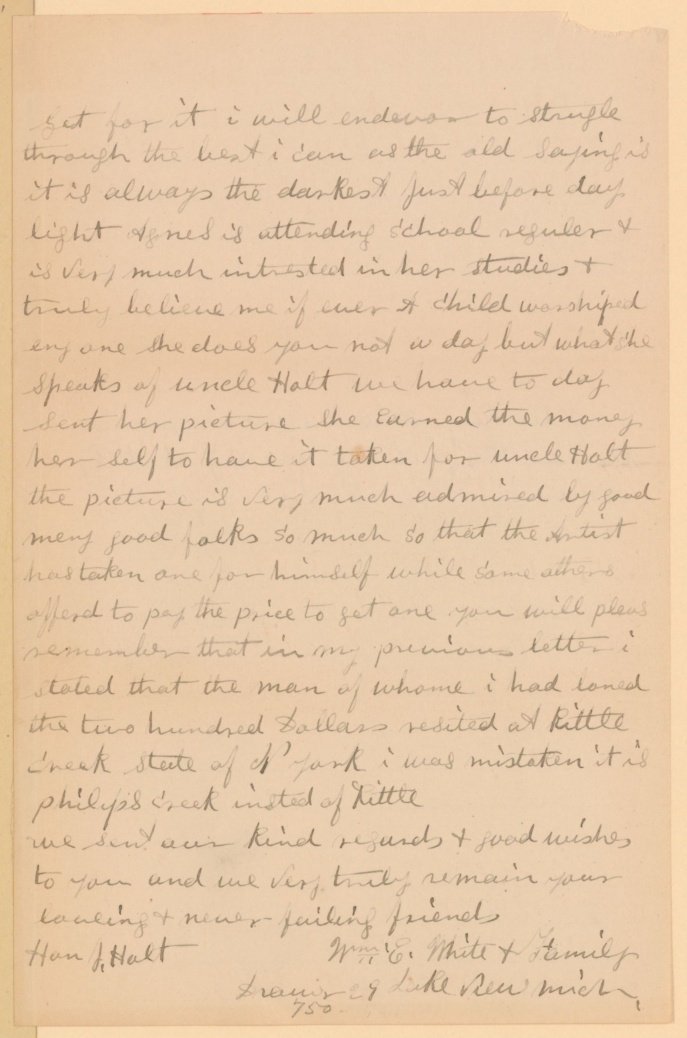 Scanned image of the current content page