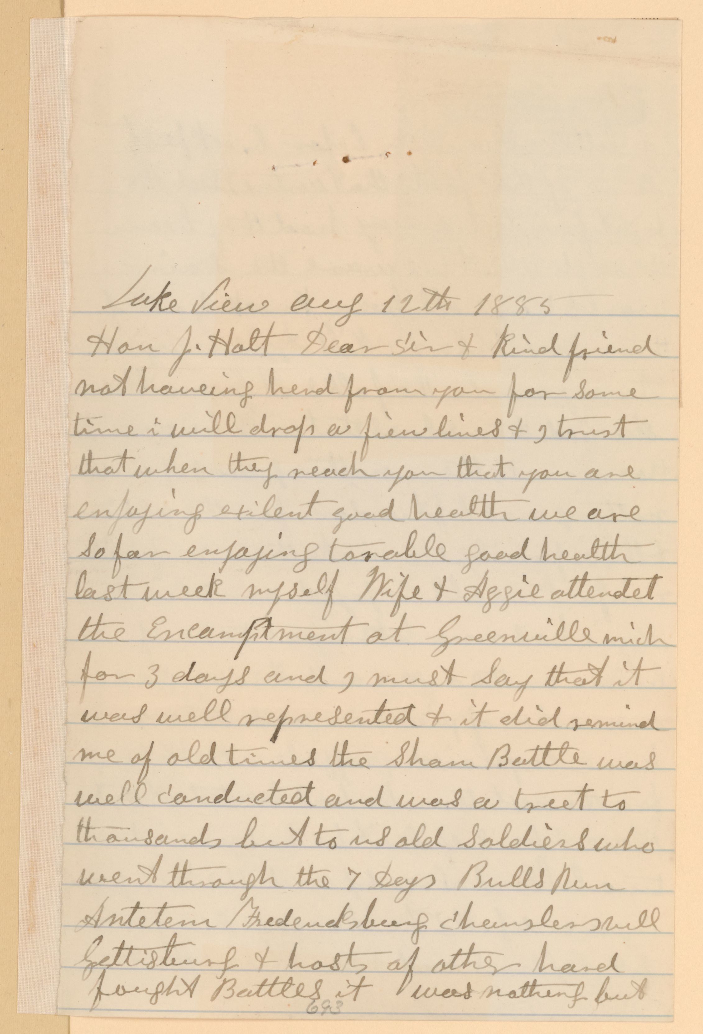 Scanned image of the current content page