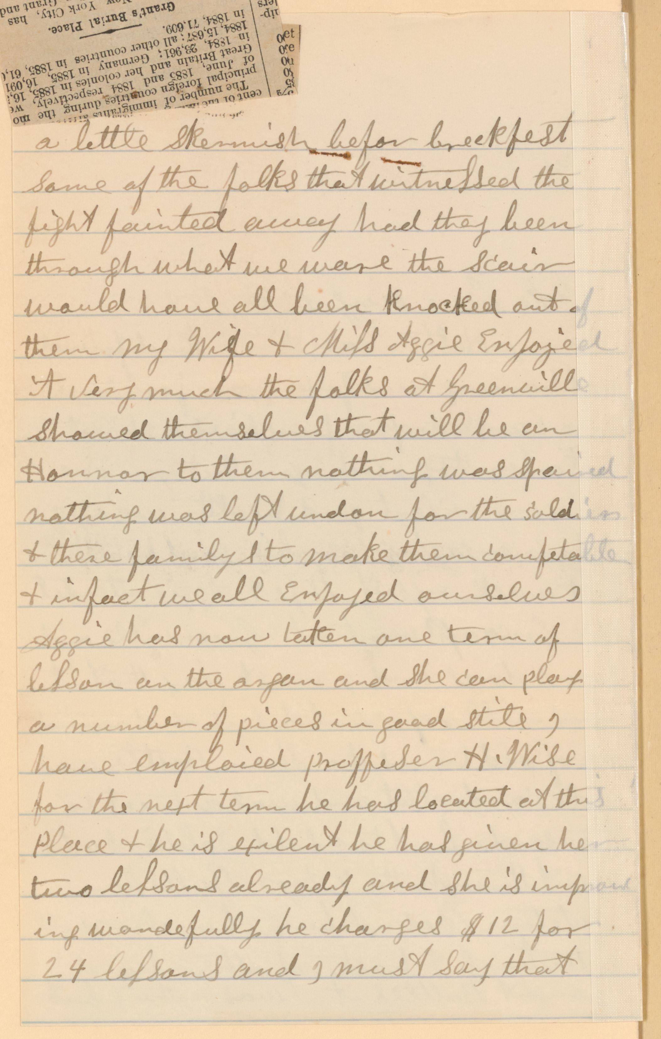 Scanned image of the current content page