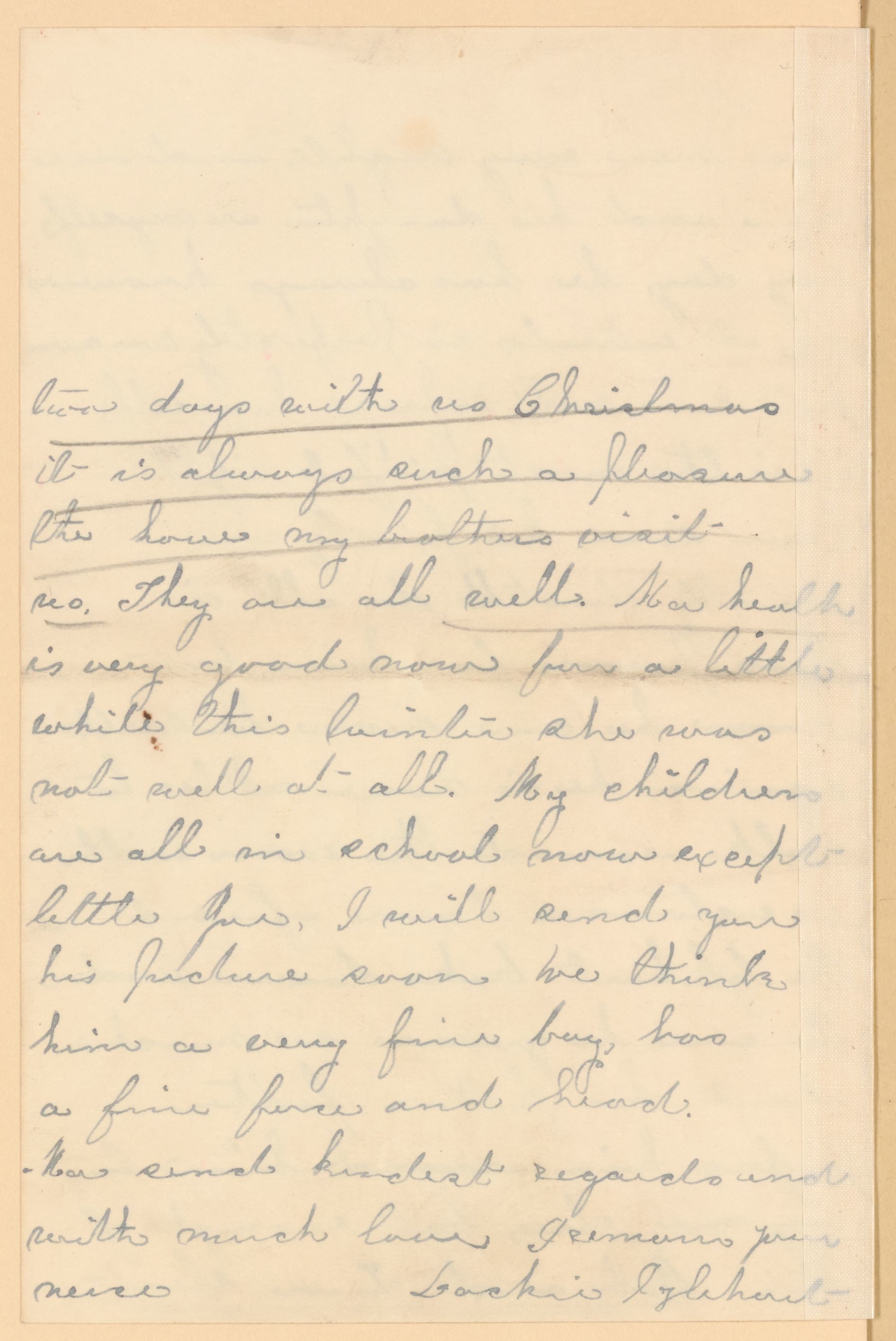 Scanned image of the current content page