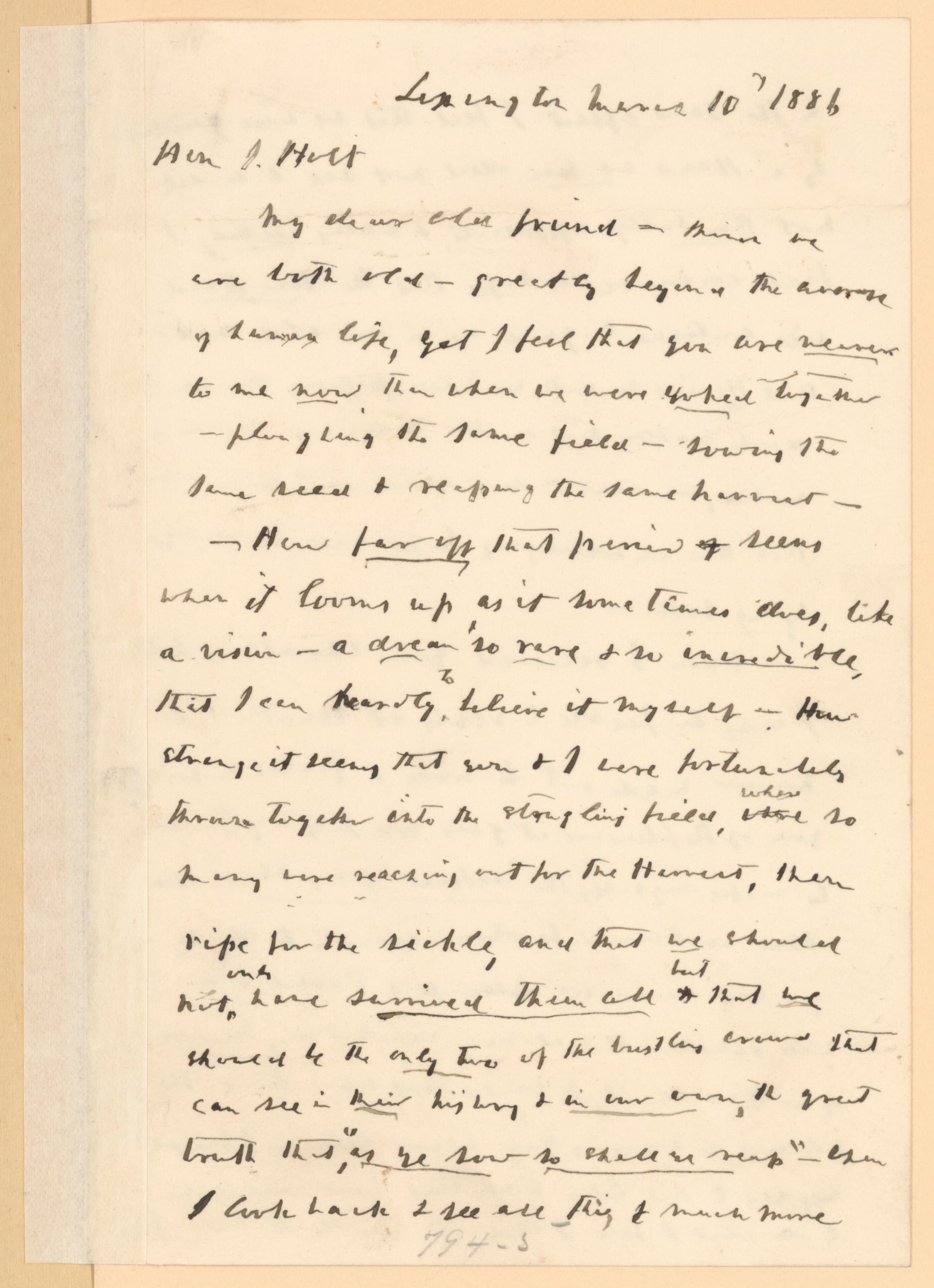 Scanned image of the current content page