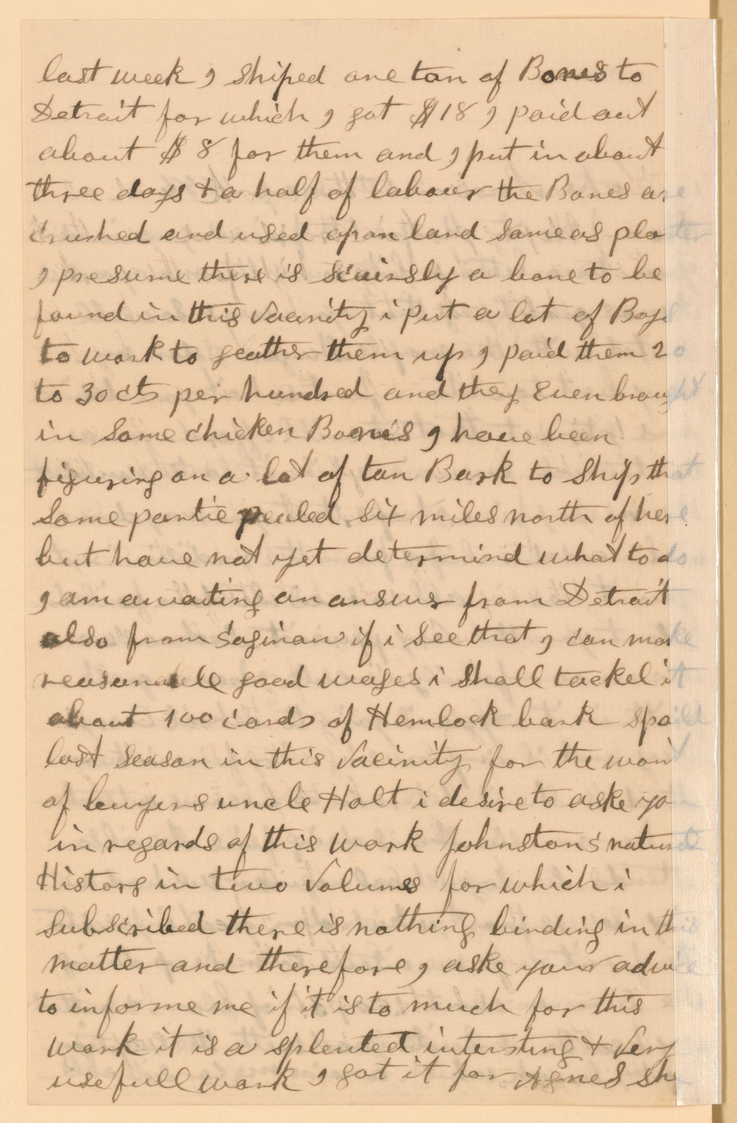 Scanned image of the current content page