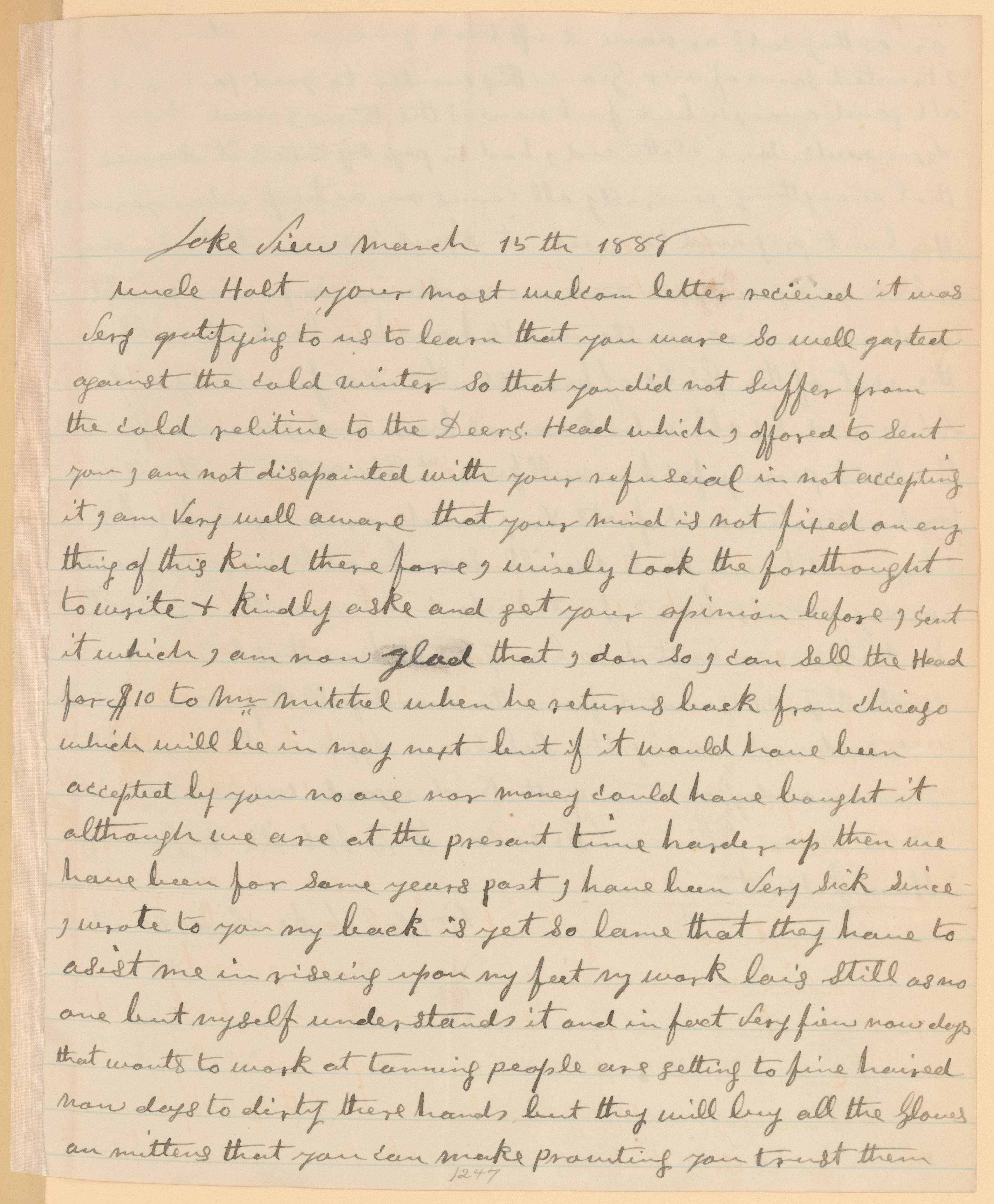 Scanned image of the current content page