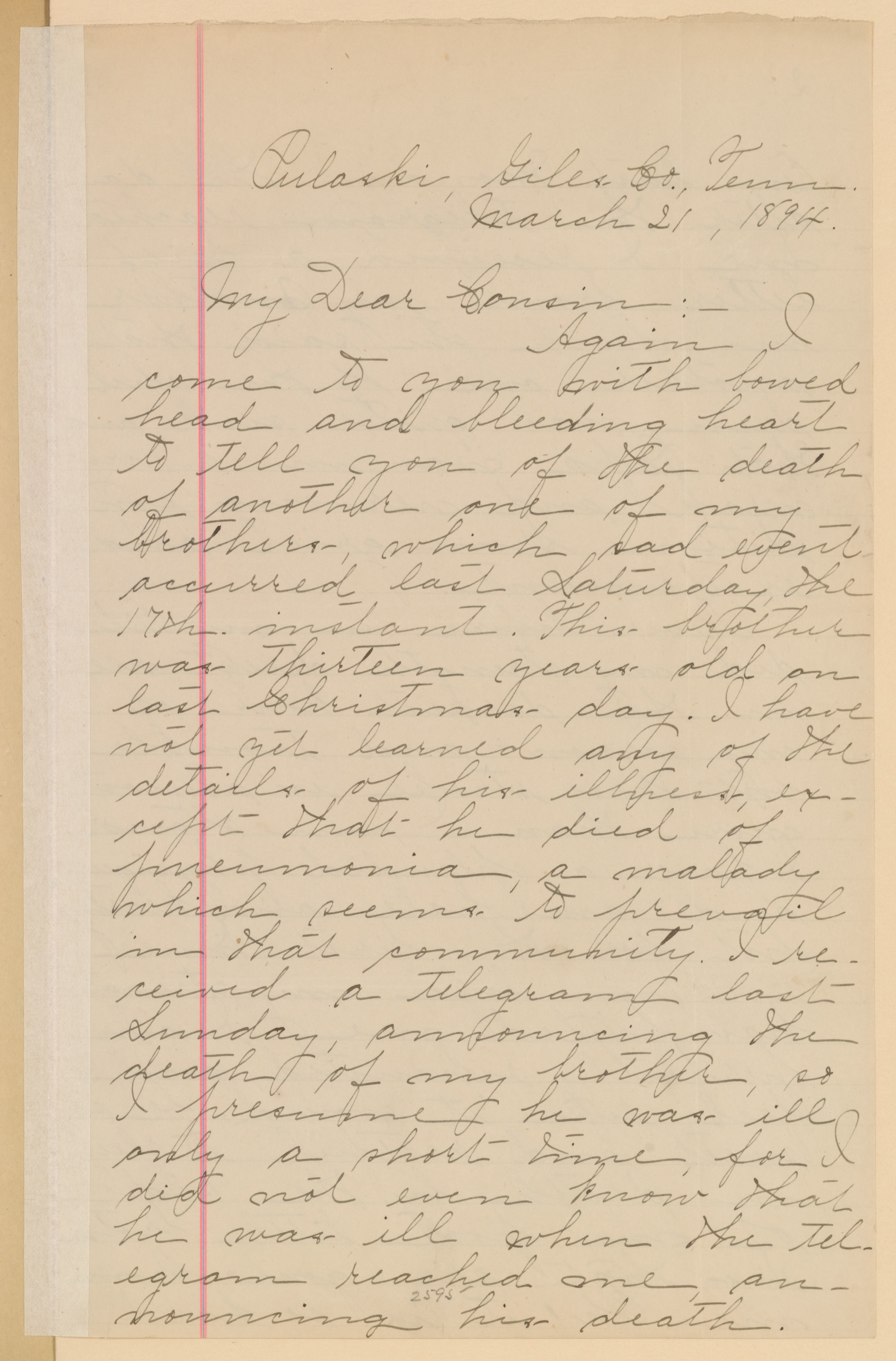 Scanned image of the current content page