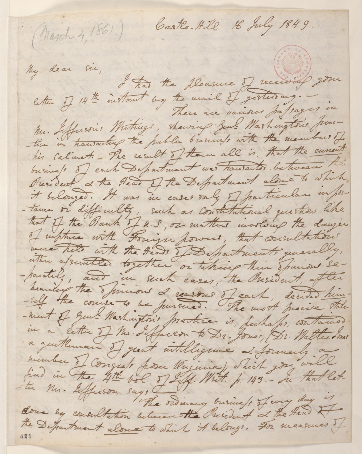 Scanned image of the current content page