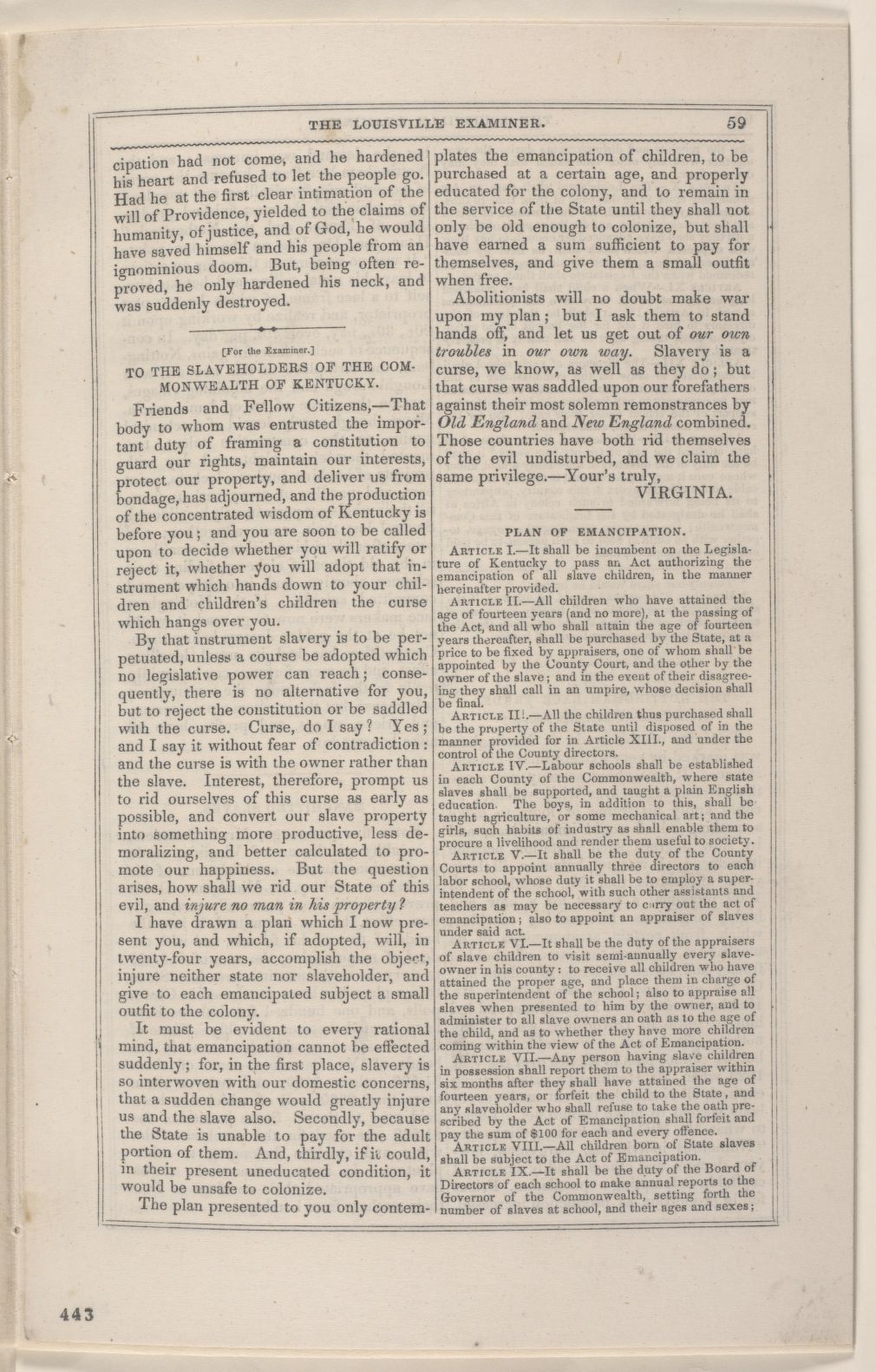 Scanned image of the current content page