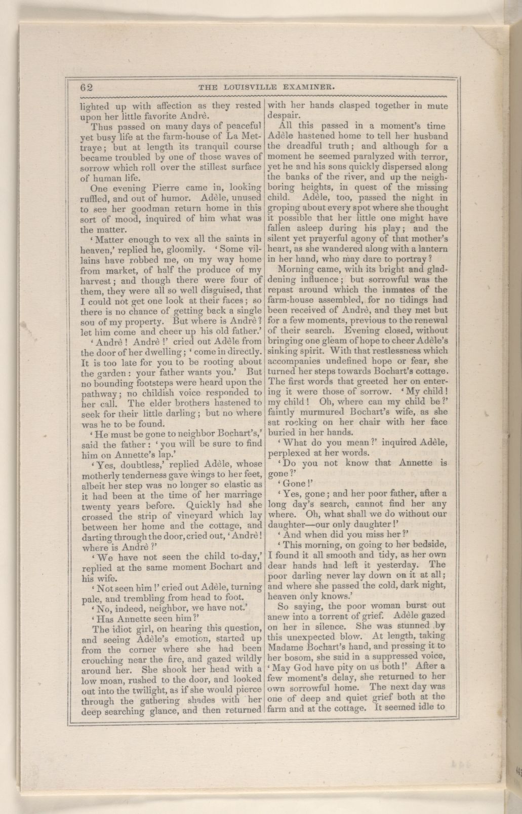 Scanned image of the current content page