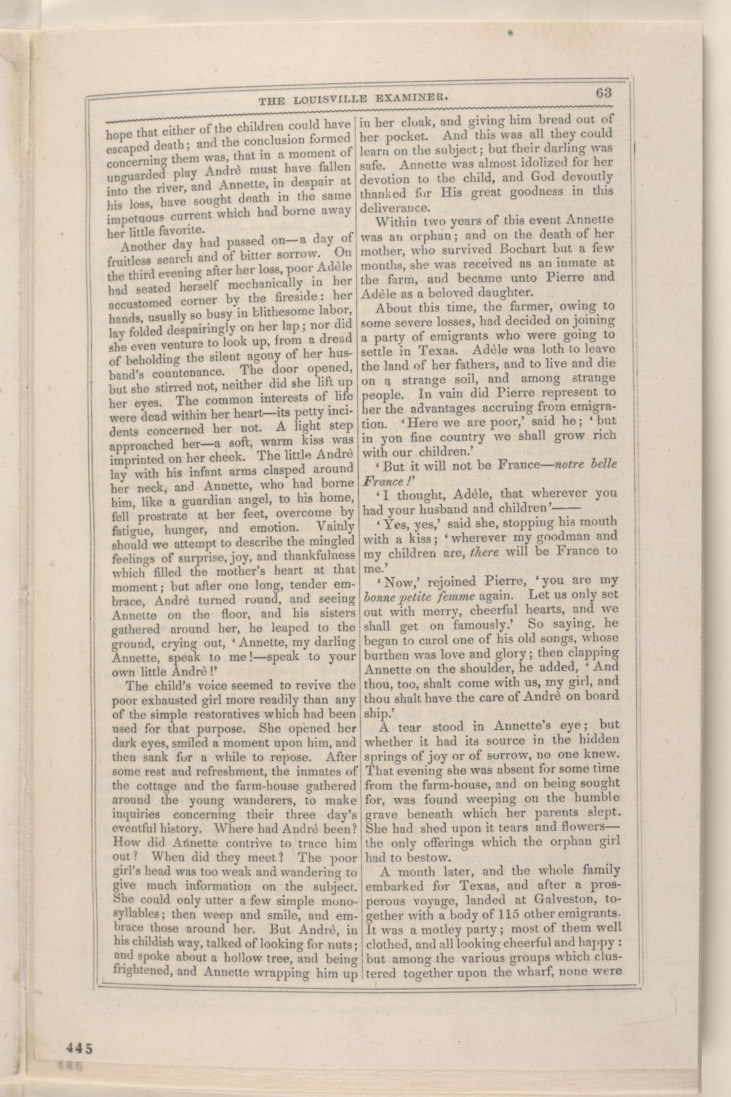 Scanned image of the current content page