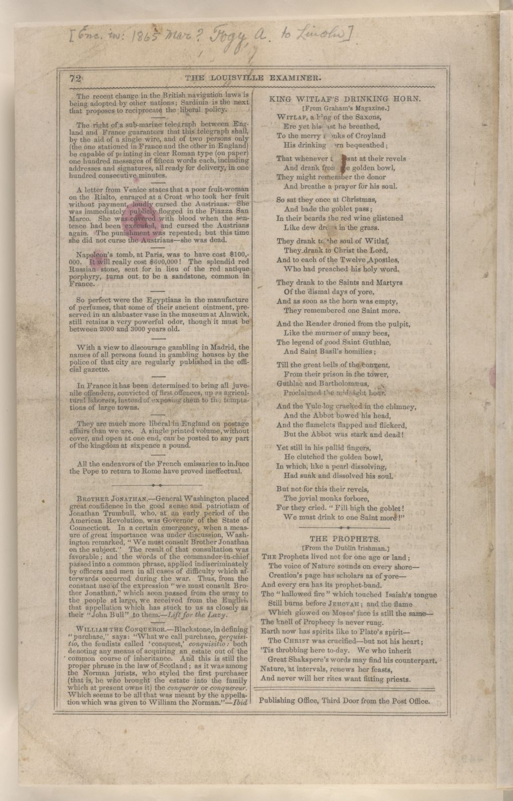 Scanned image of the current content page