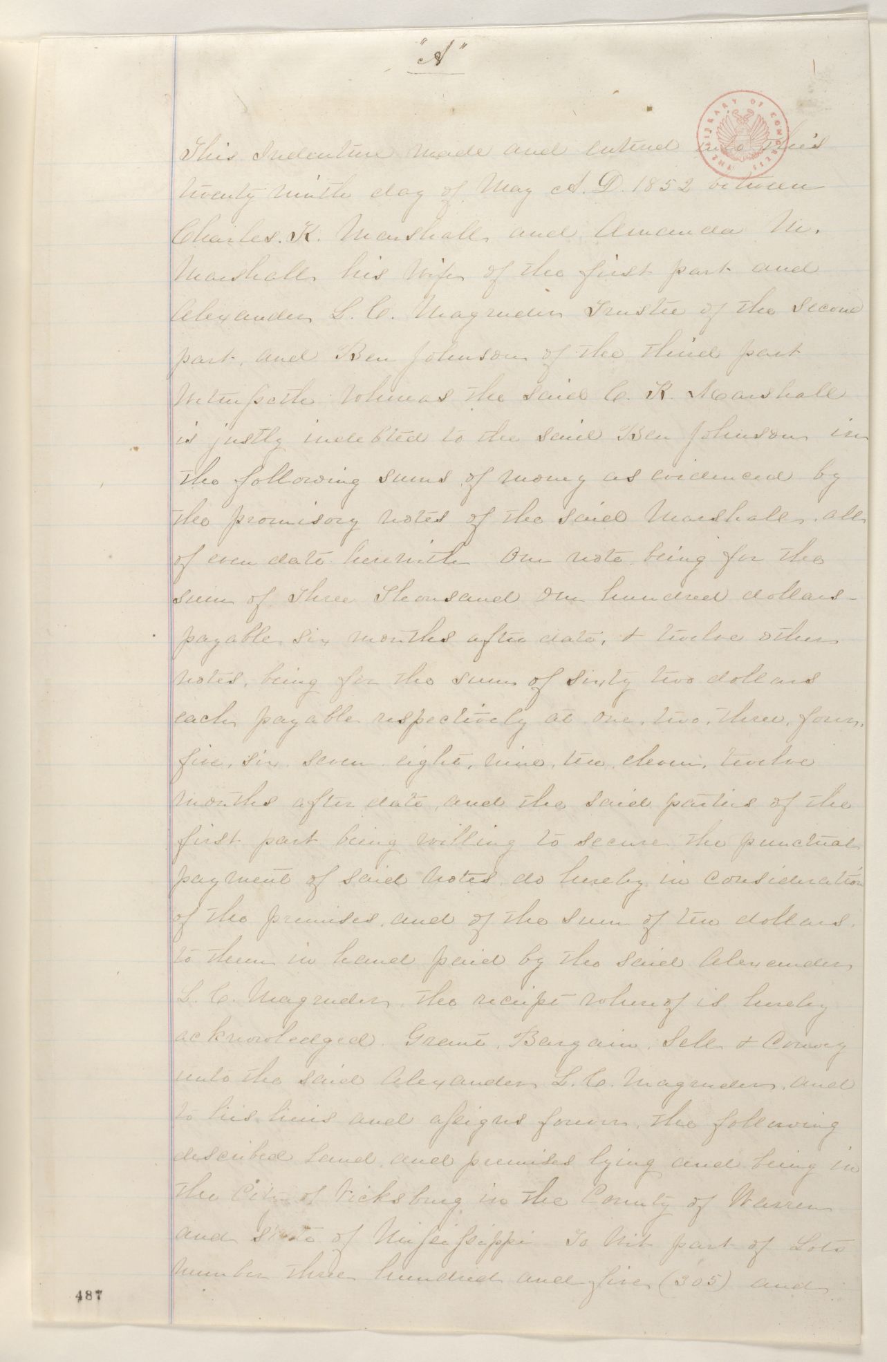 Scanned image of the current content page