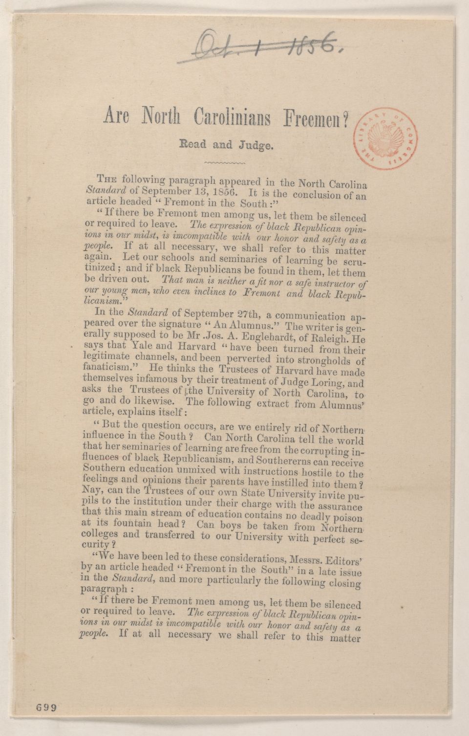 Scanned image of the current content page