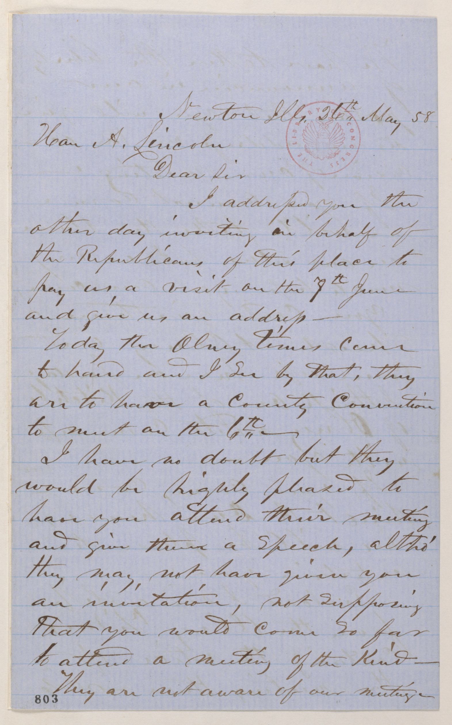 Scanned image of the current content page