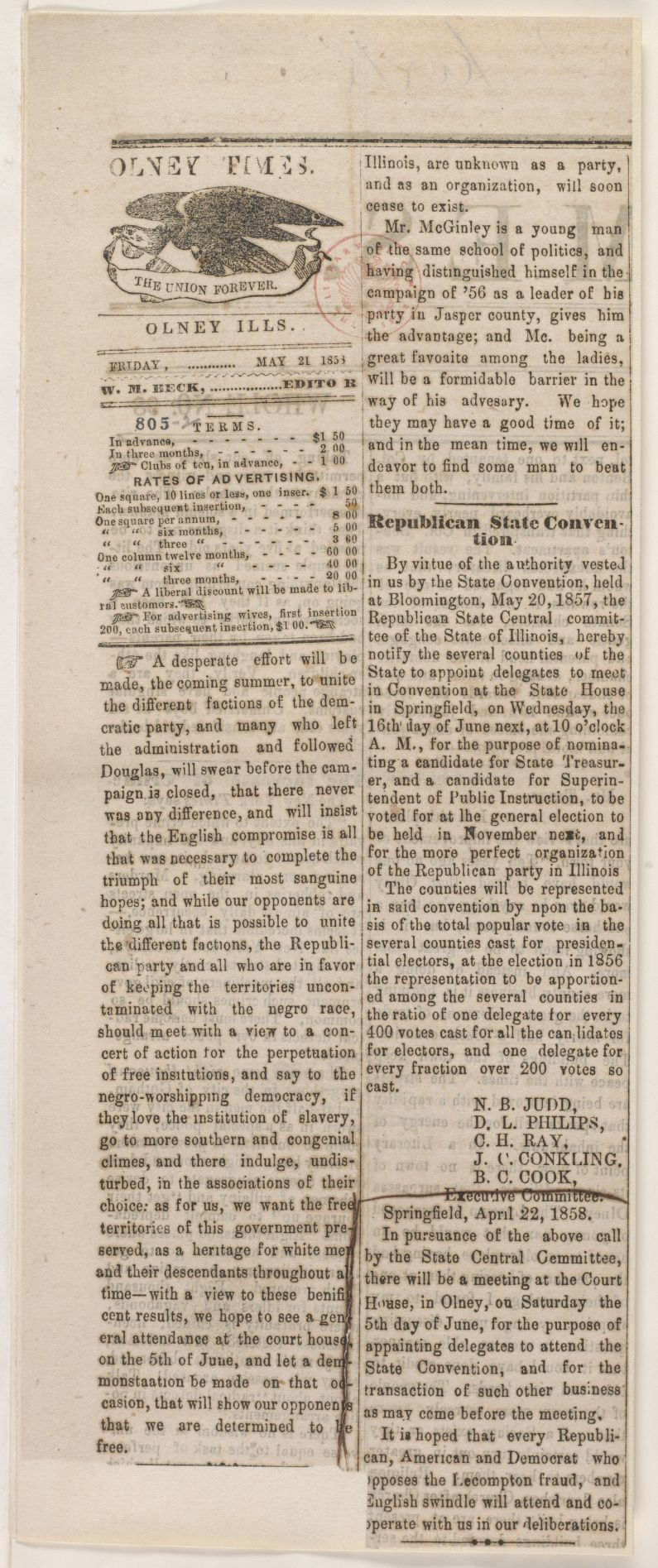 Scanned image of the current content page