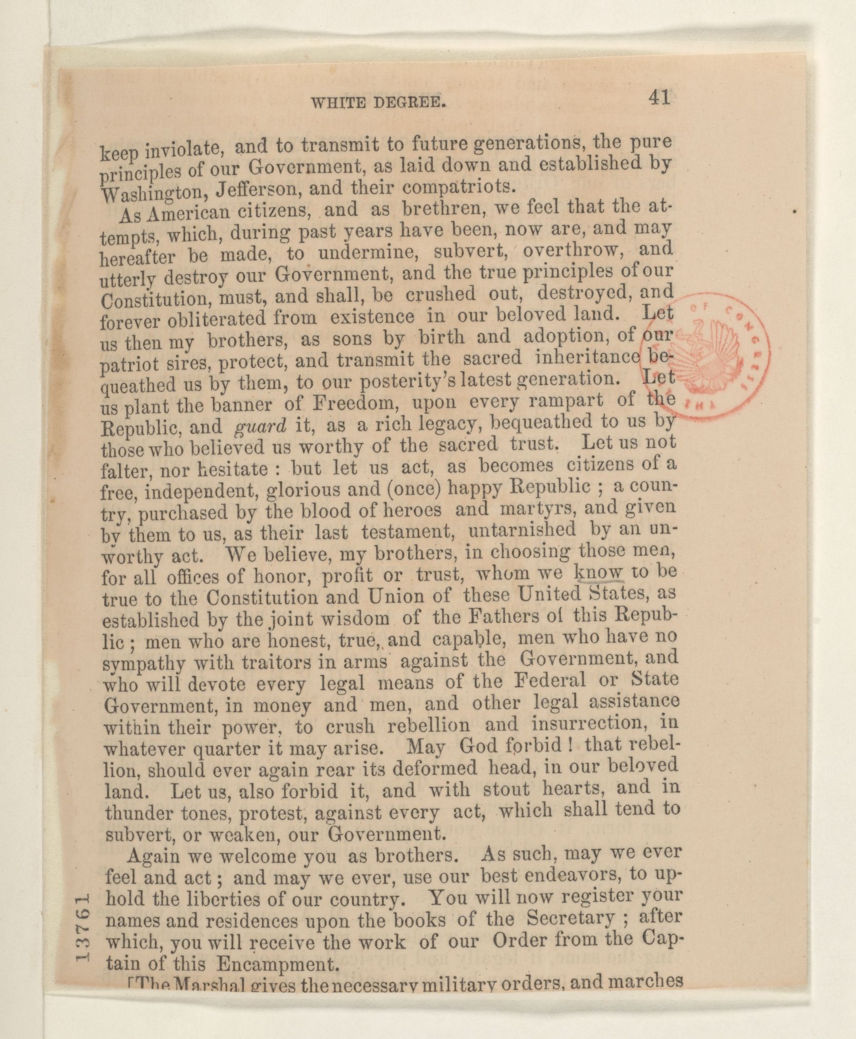 Scanned image of the current content page