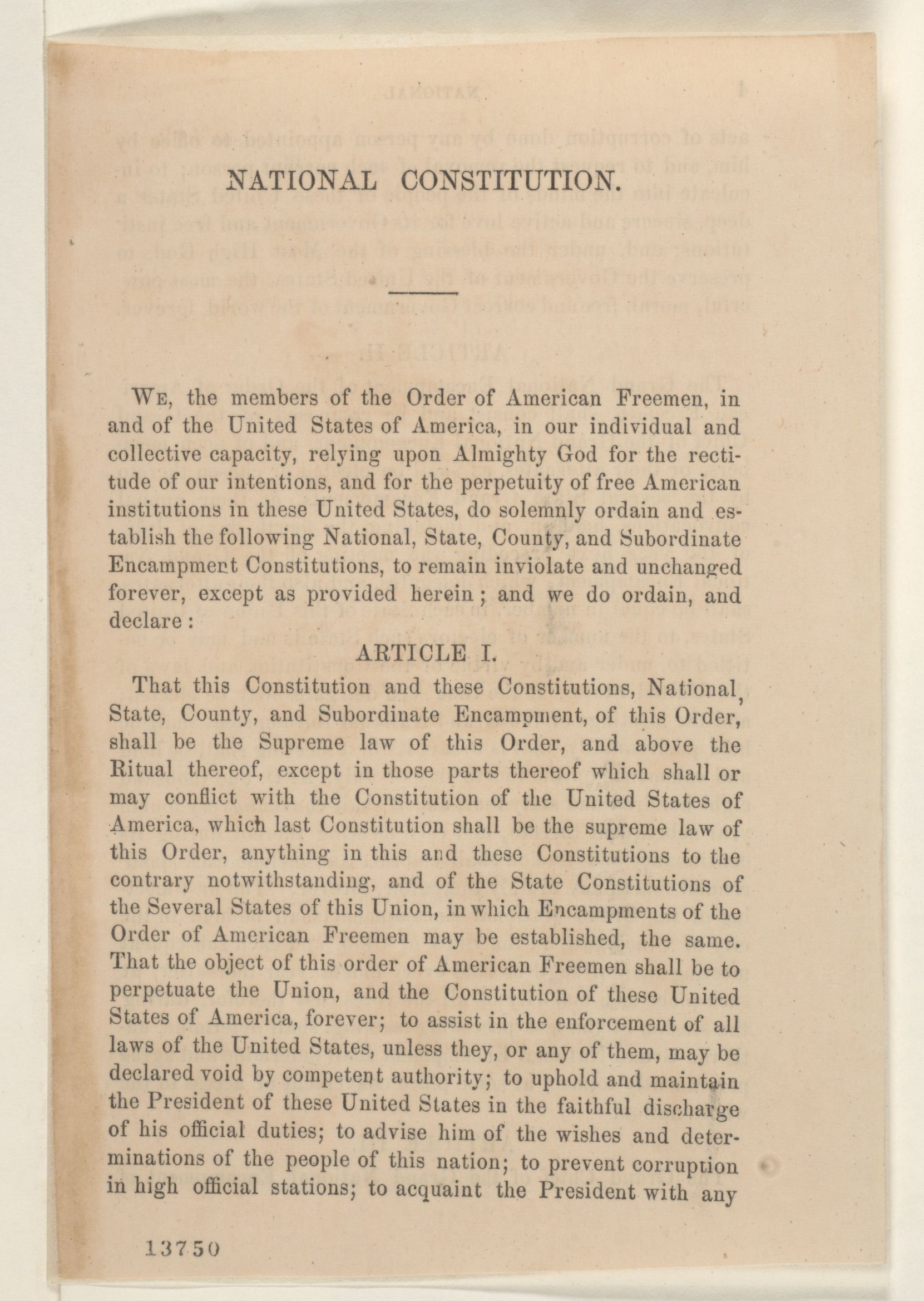 Scanned image of the current content page