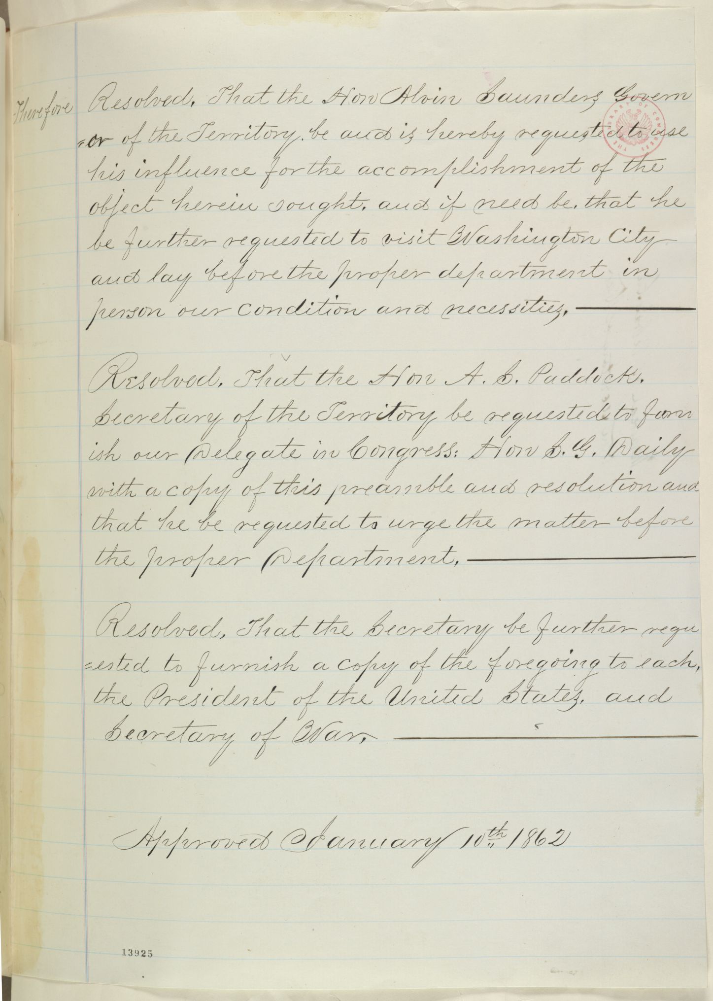 Scanned image of the current content page