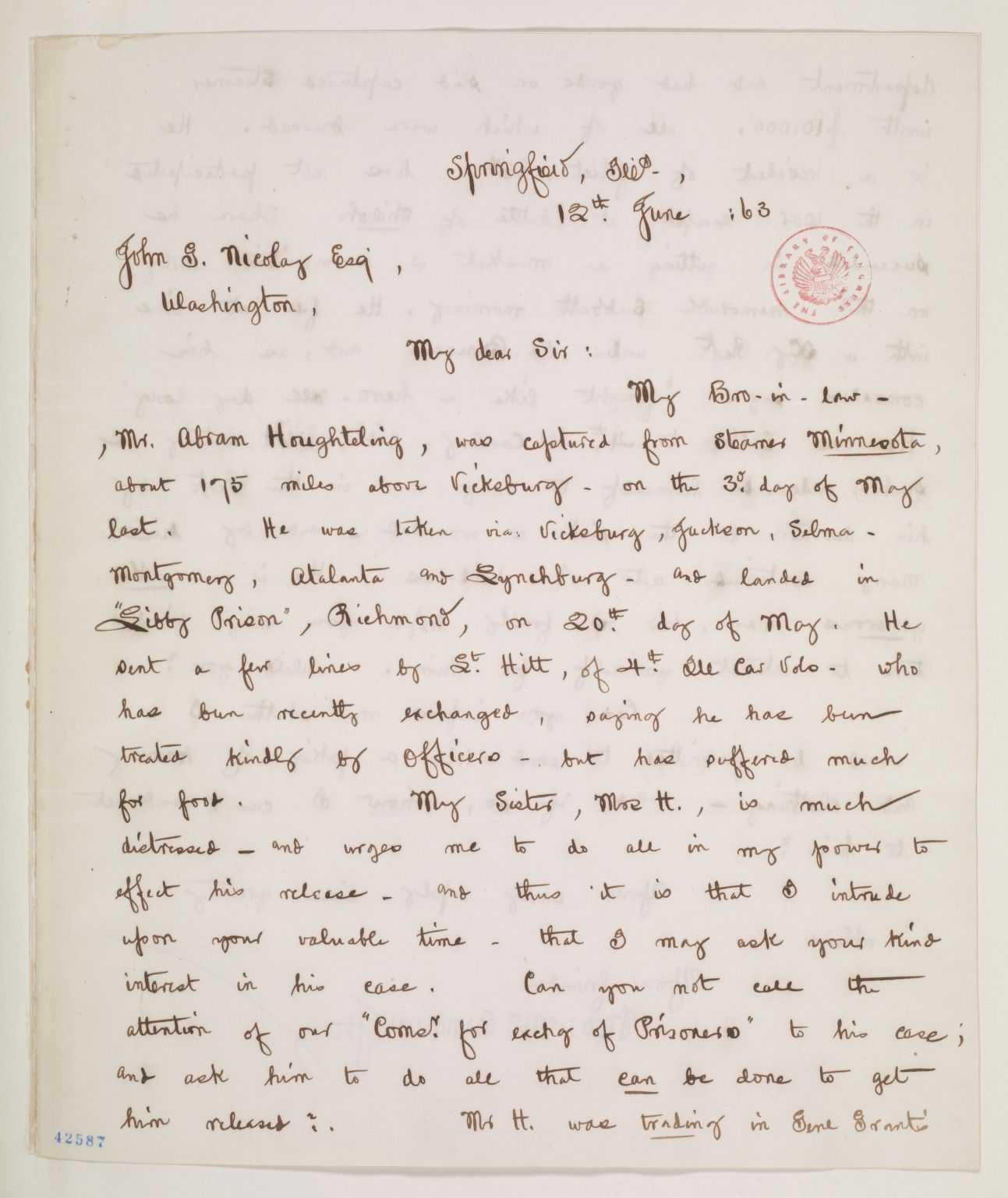 Scanned image of the current content page