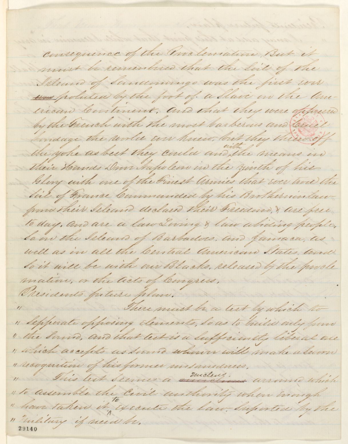 Scanned image of the current content page