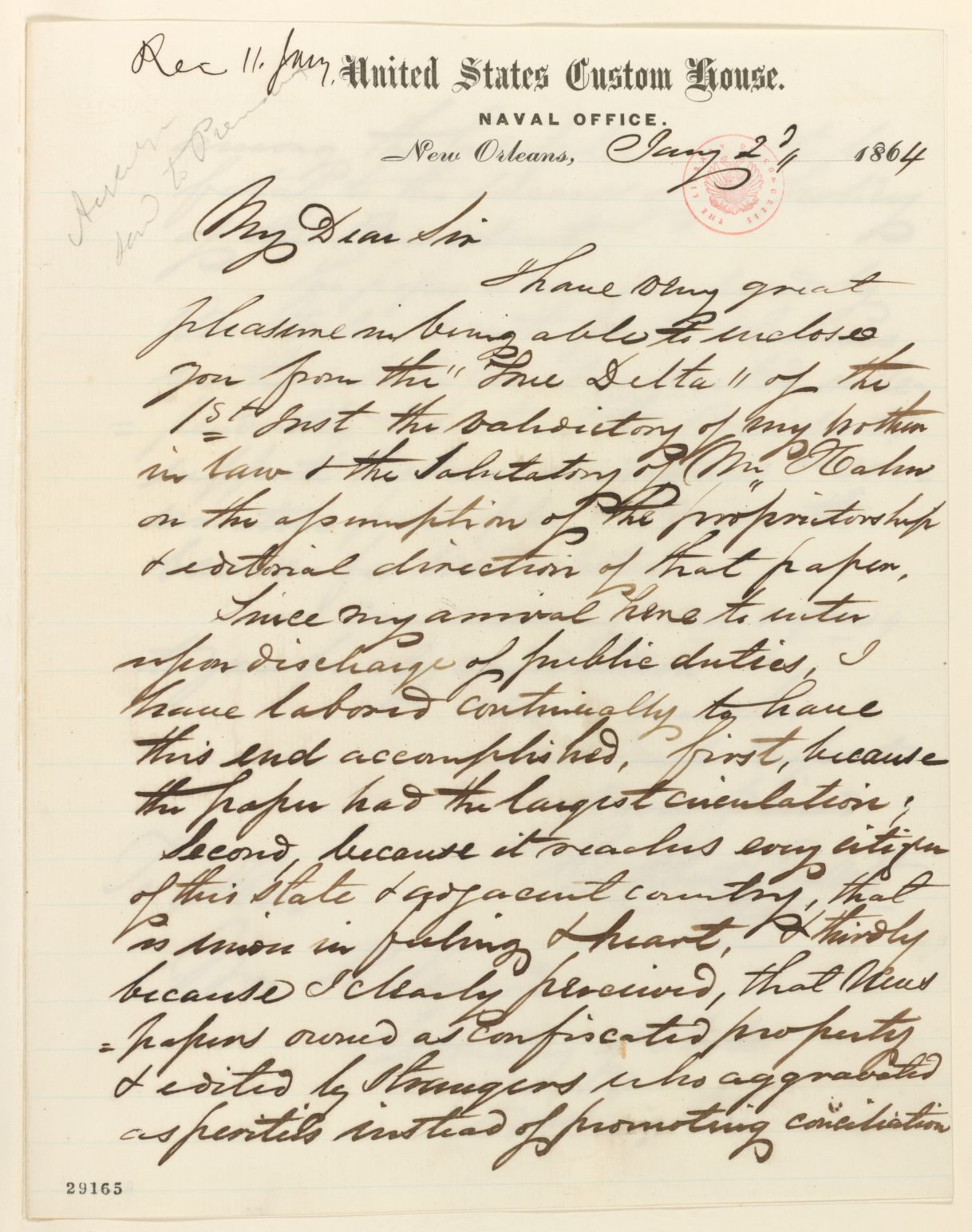 Scanned image of the current content page