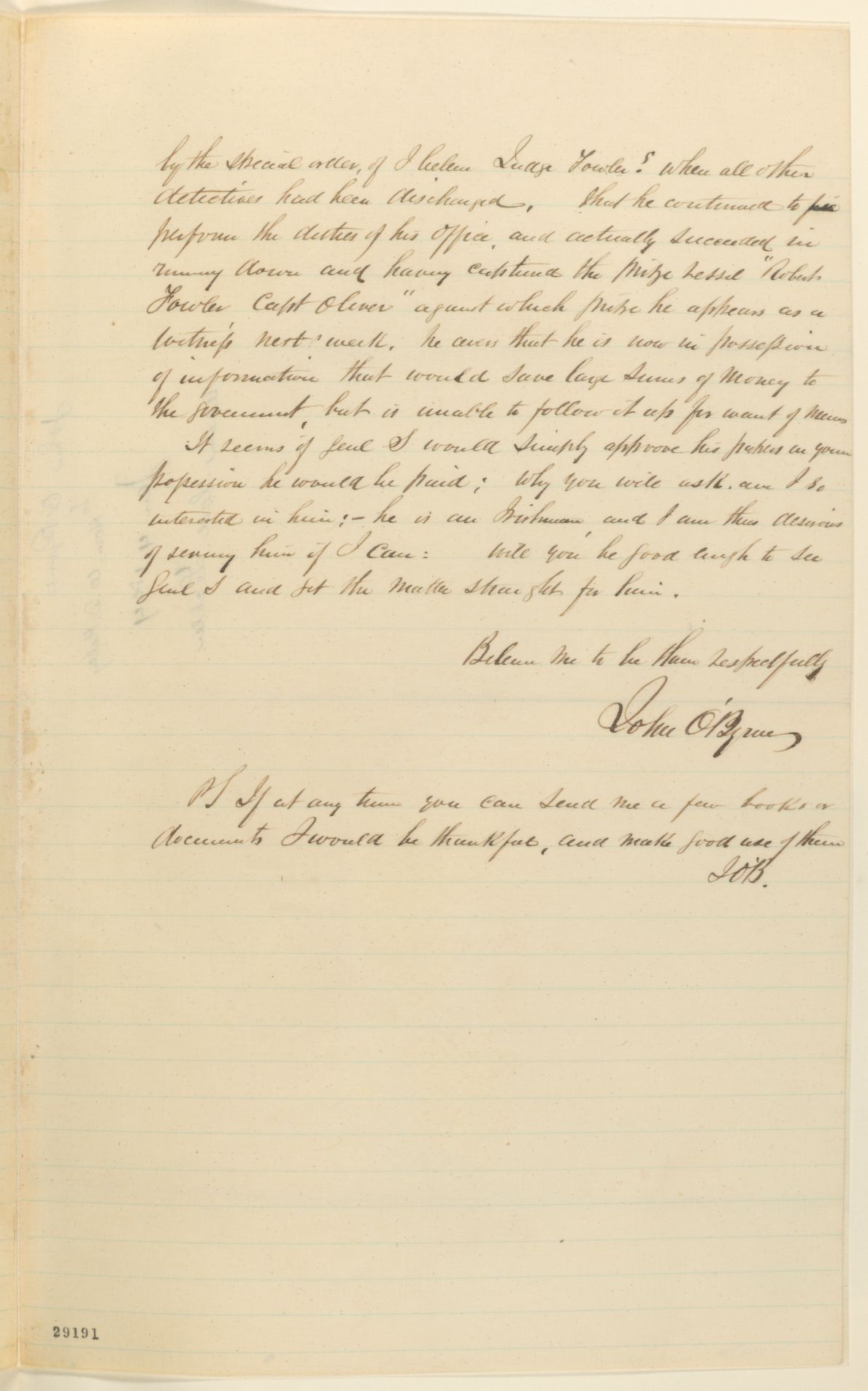 Scanned image of the current content page
