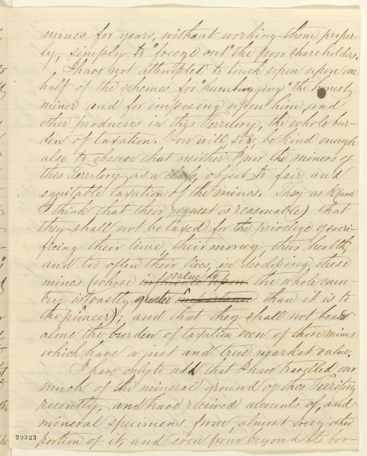 Scanned image of the current content page