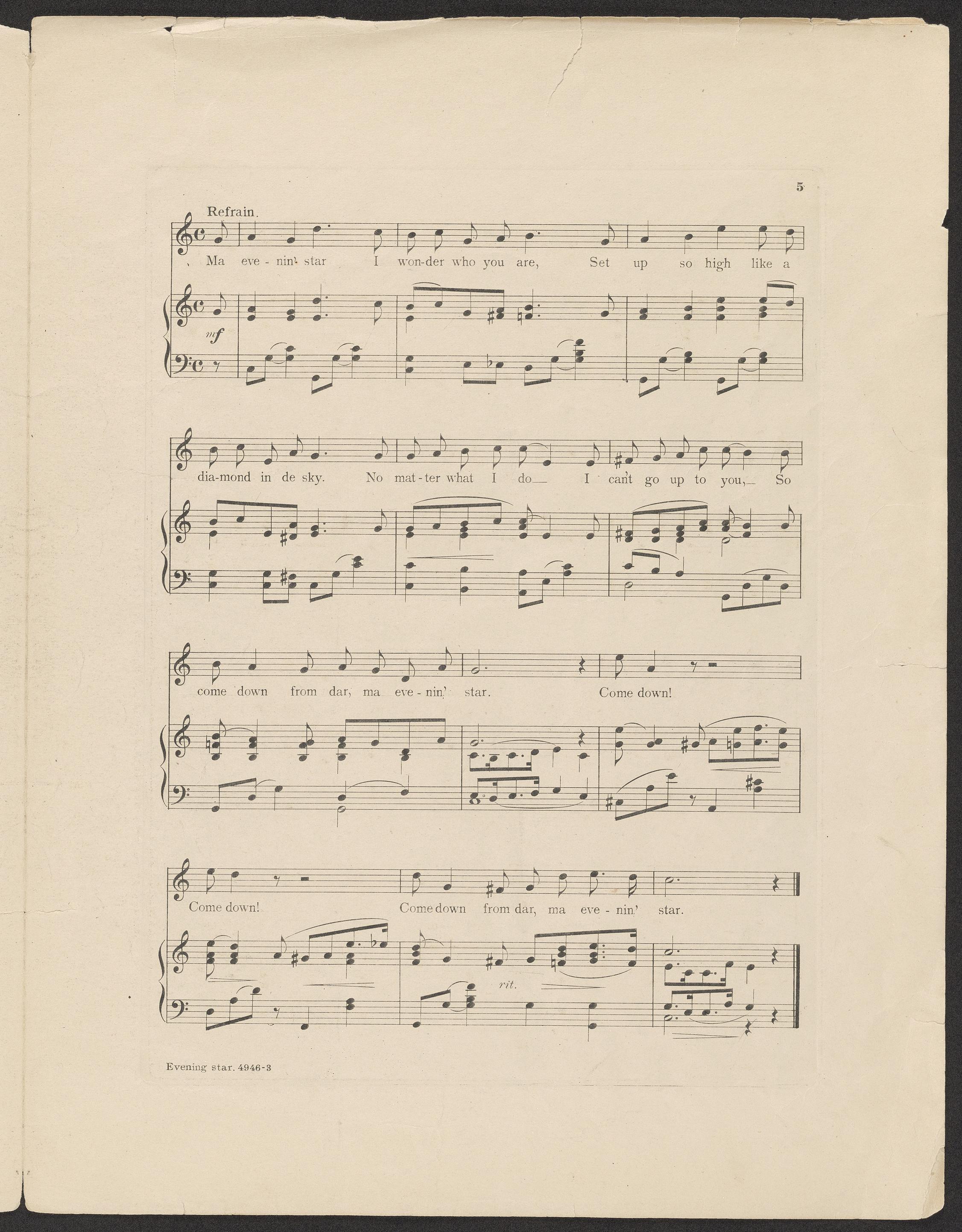 Scanned image of the current content page