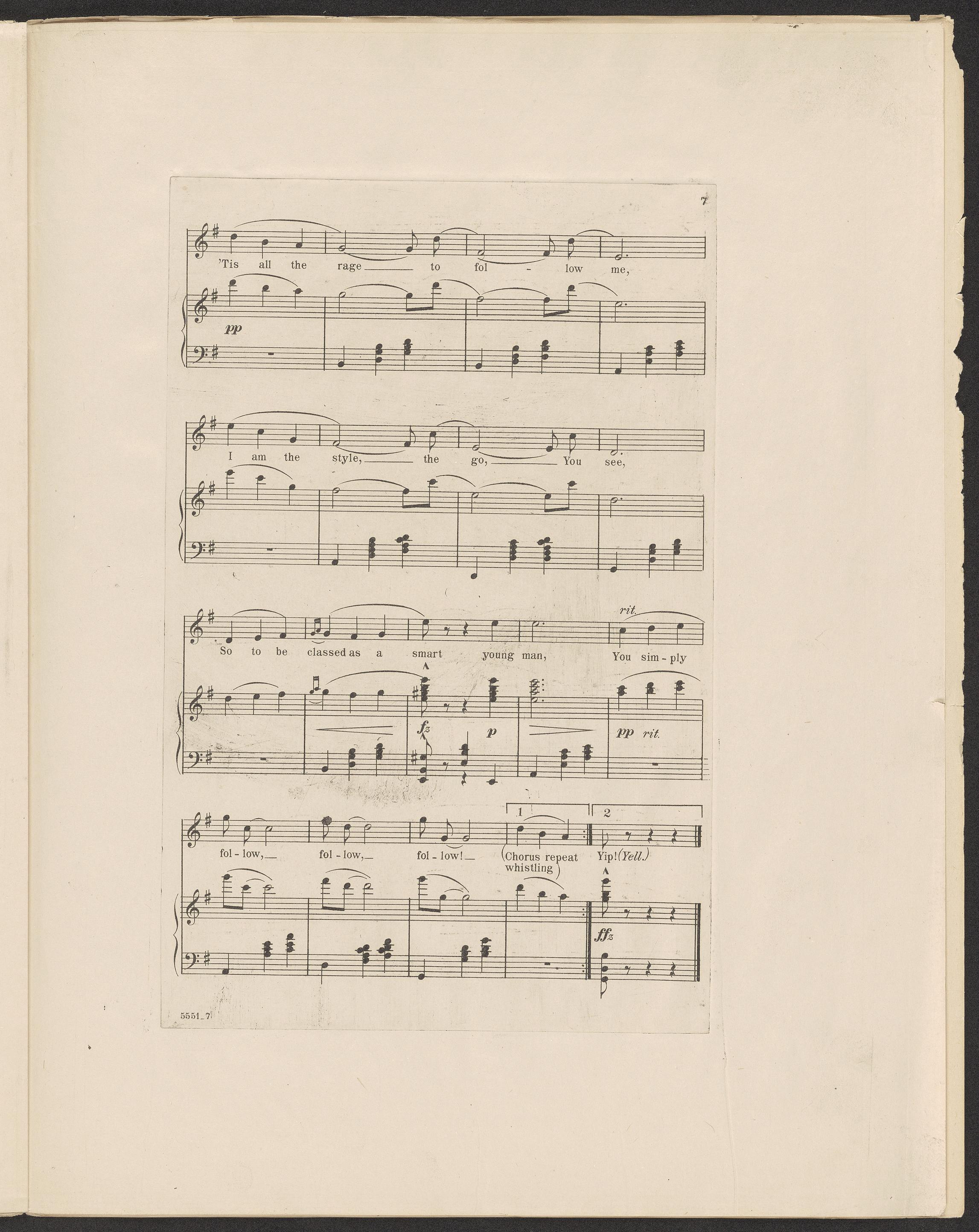 Scanned image of the current content page