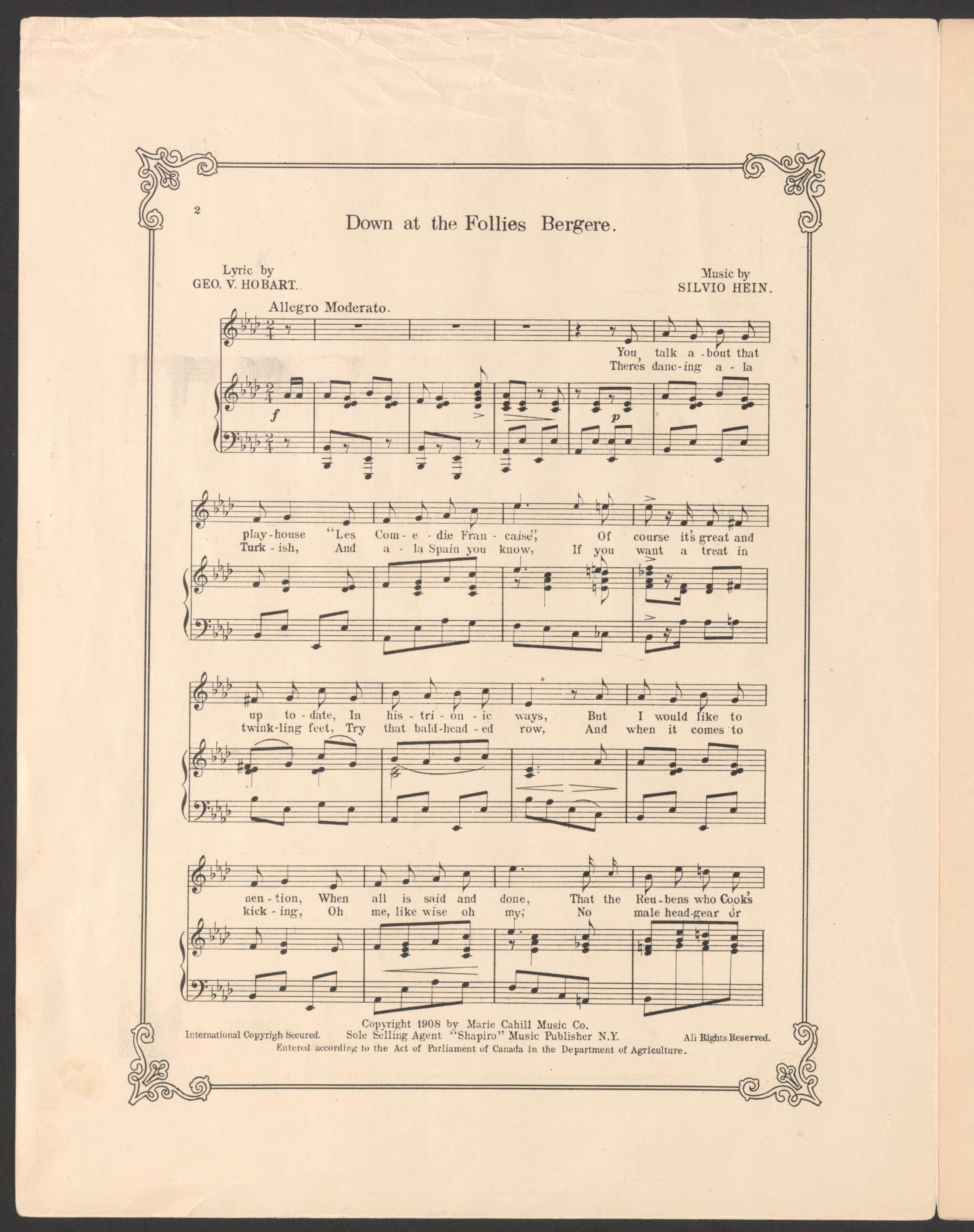 Scanned image of the current content page