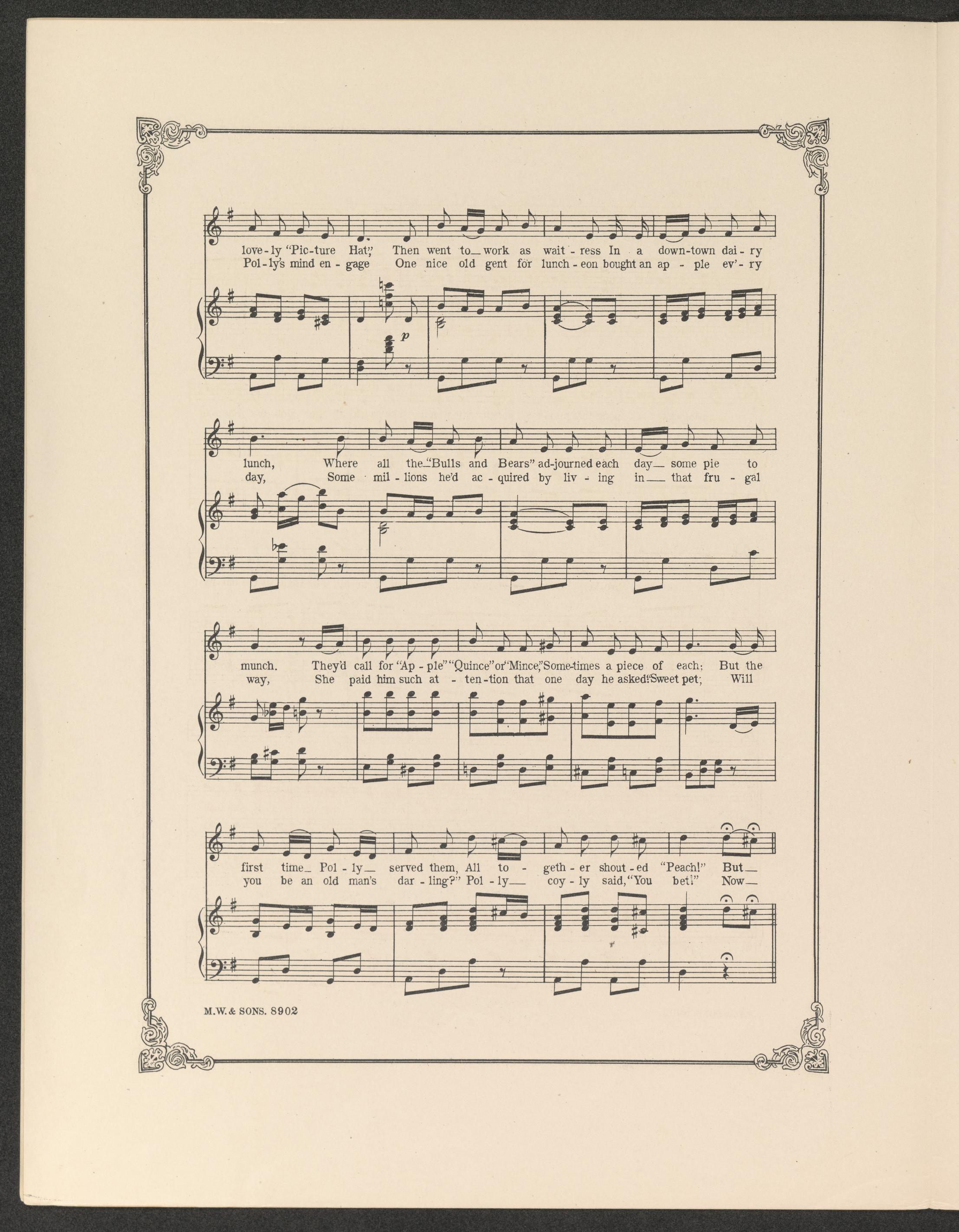 Scanned image of the current content page