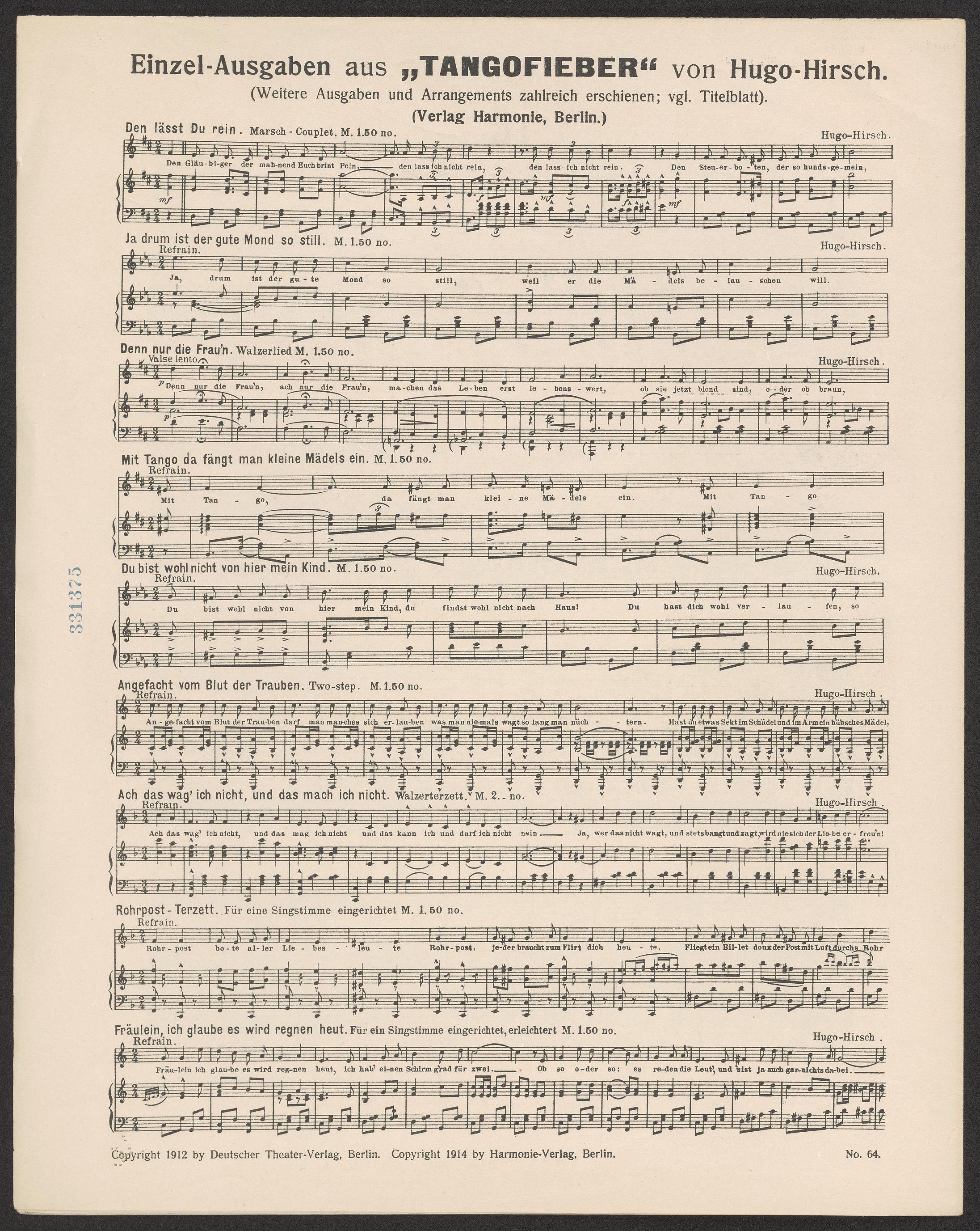 Scanned image of the current content page