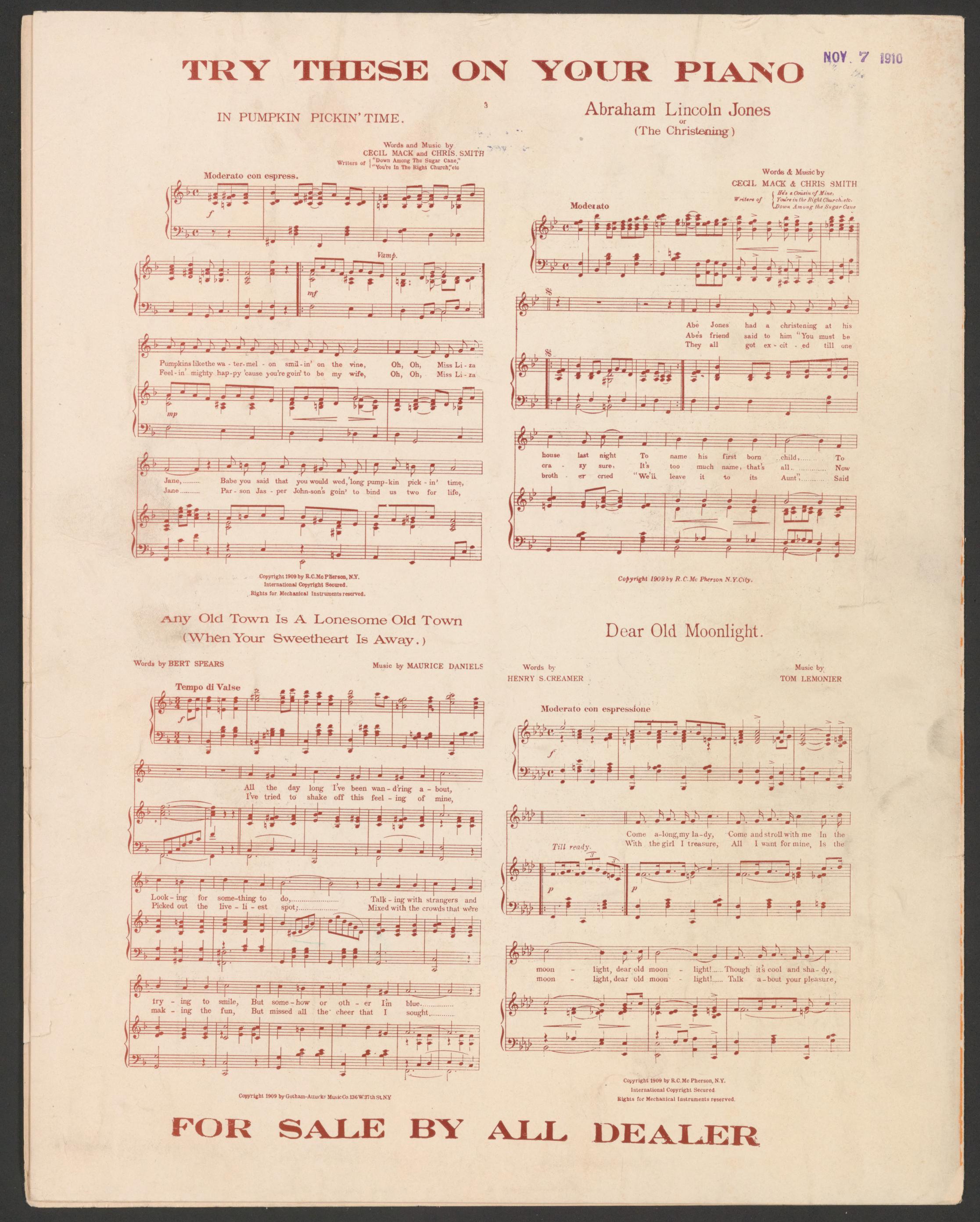 Scanned image of the current content page