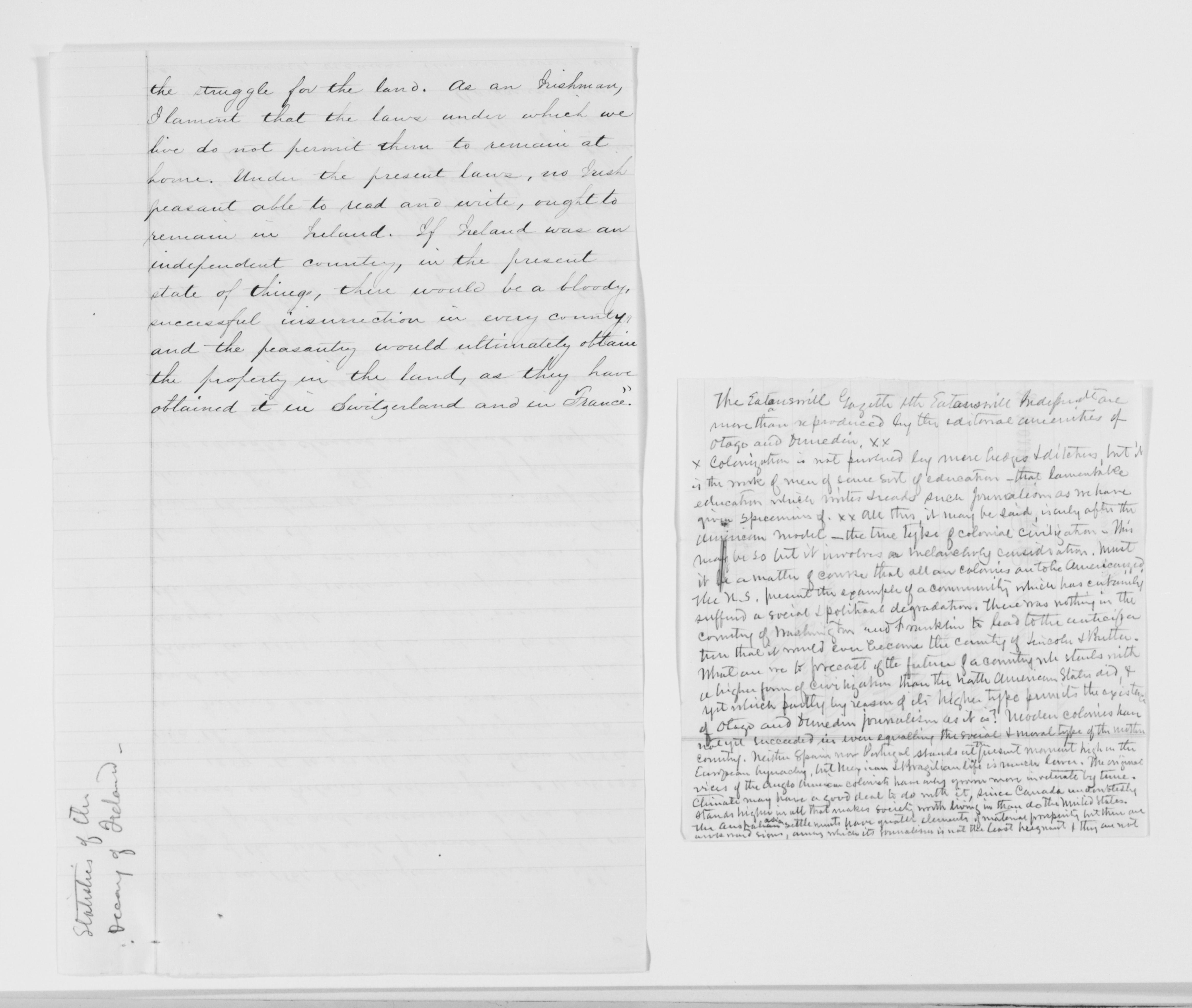 Scanned image of the current content page