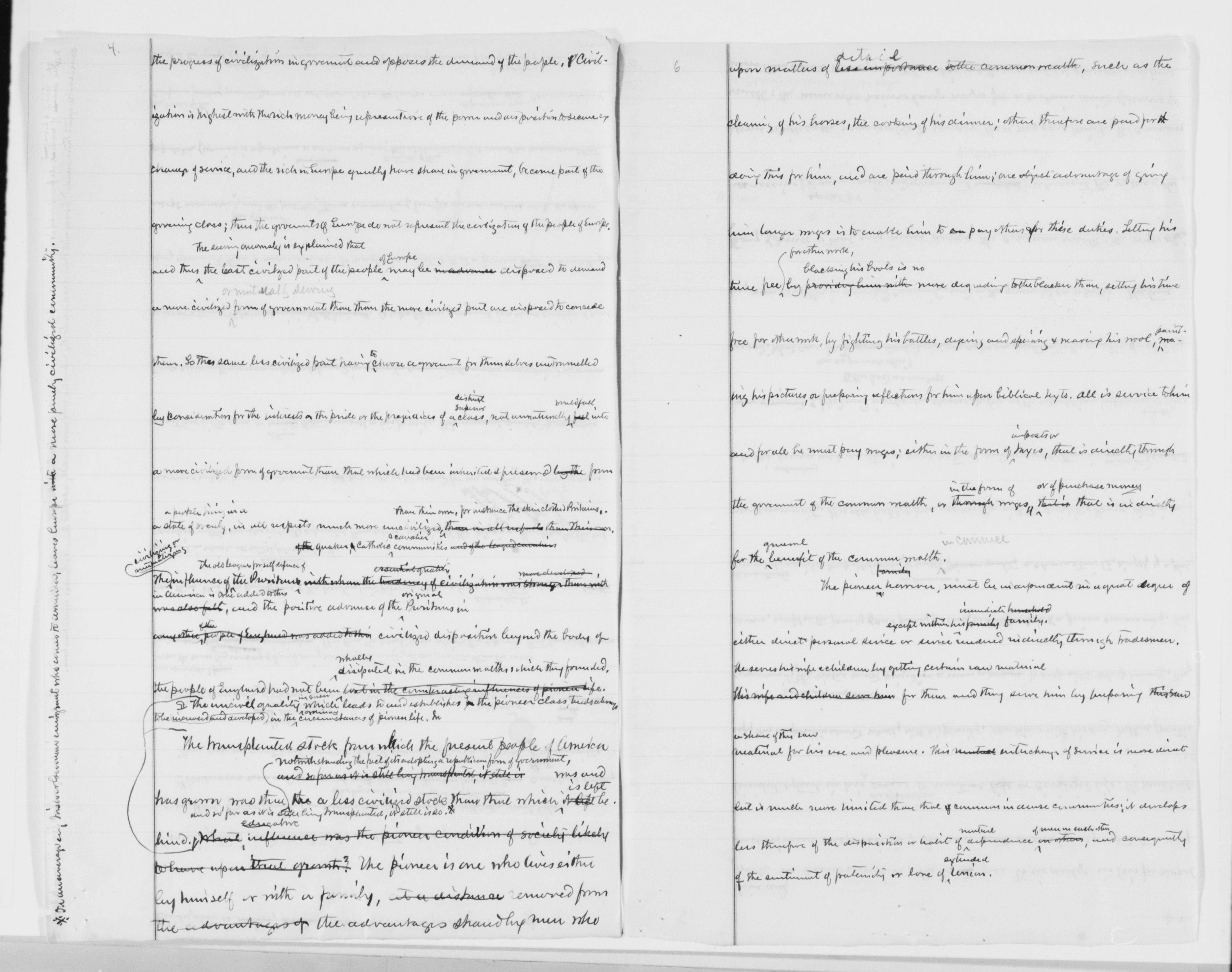 Scanned image of the current content page