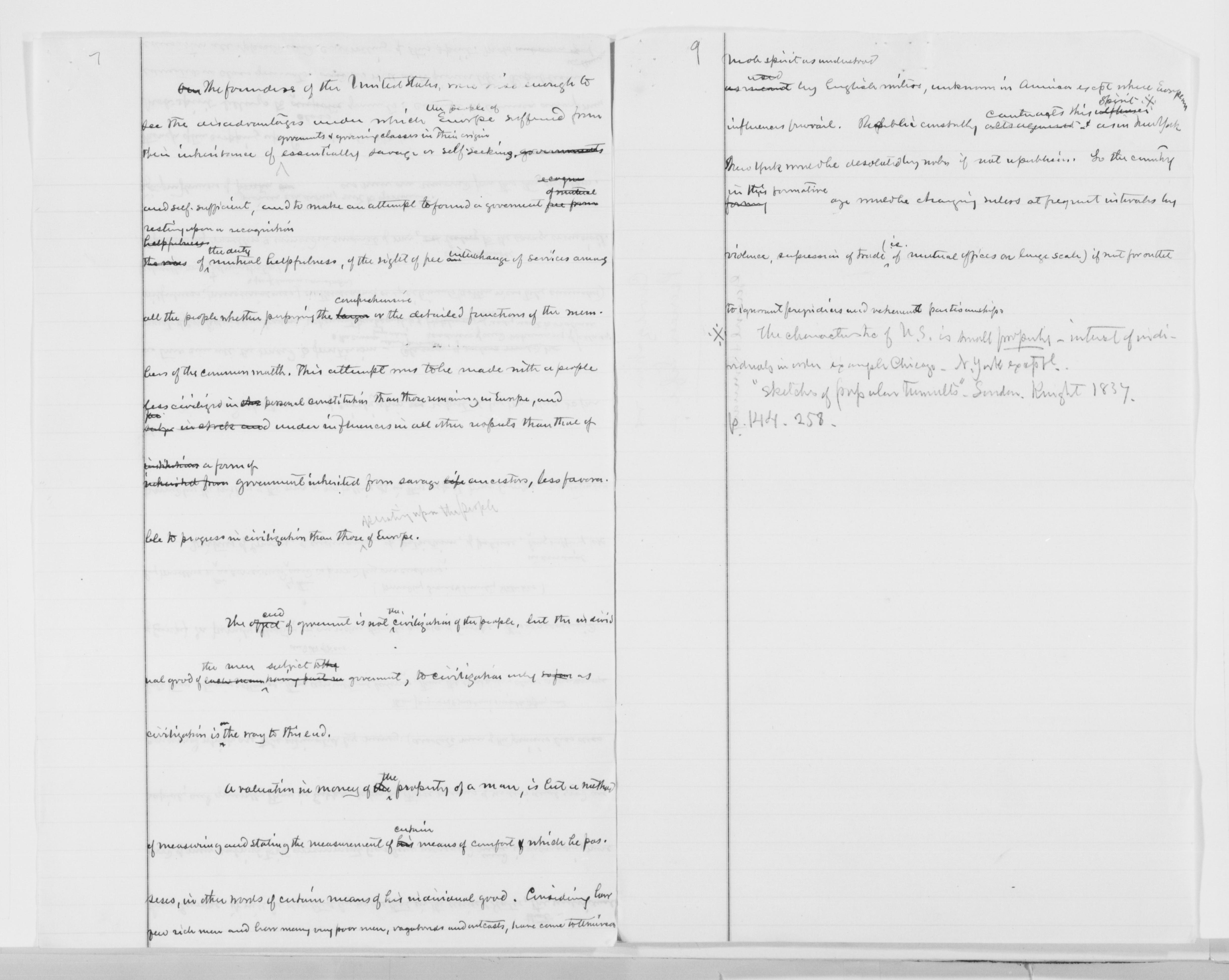 Scanned image of the current content page