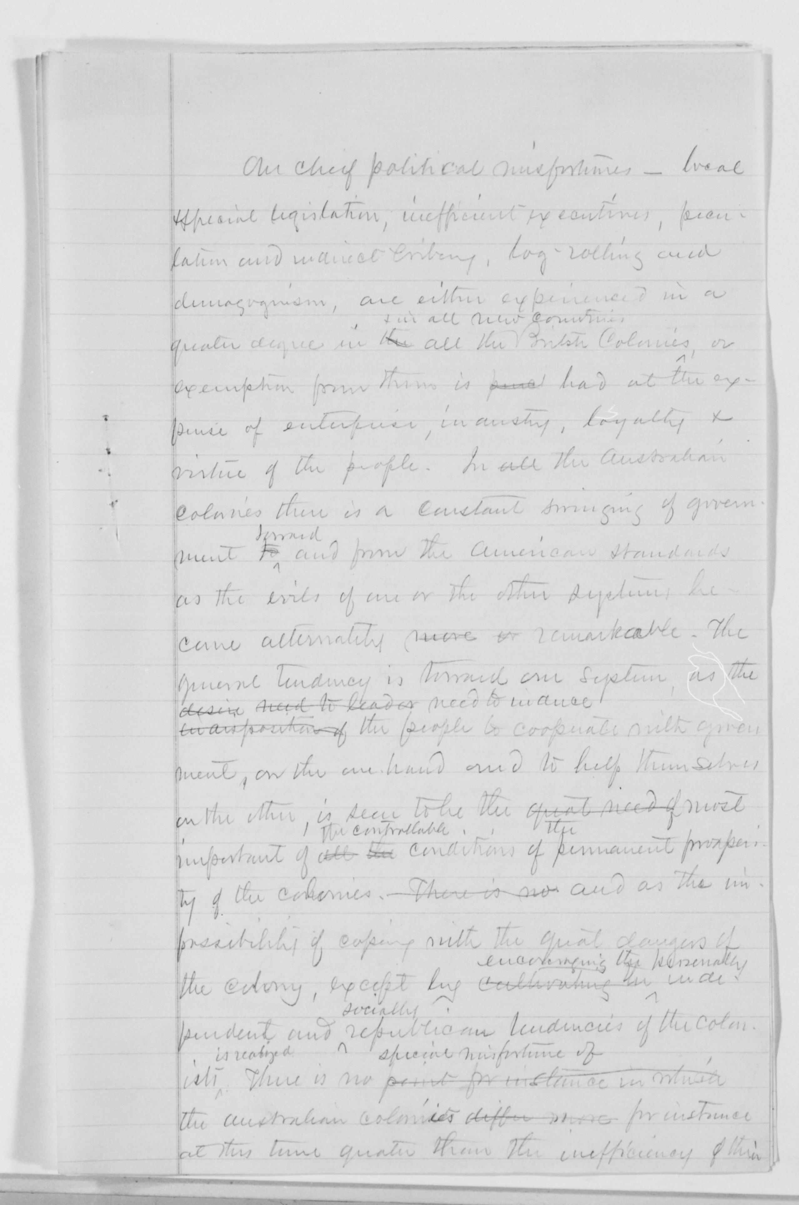 Scanned image of the current content page