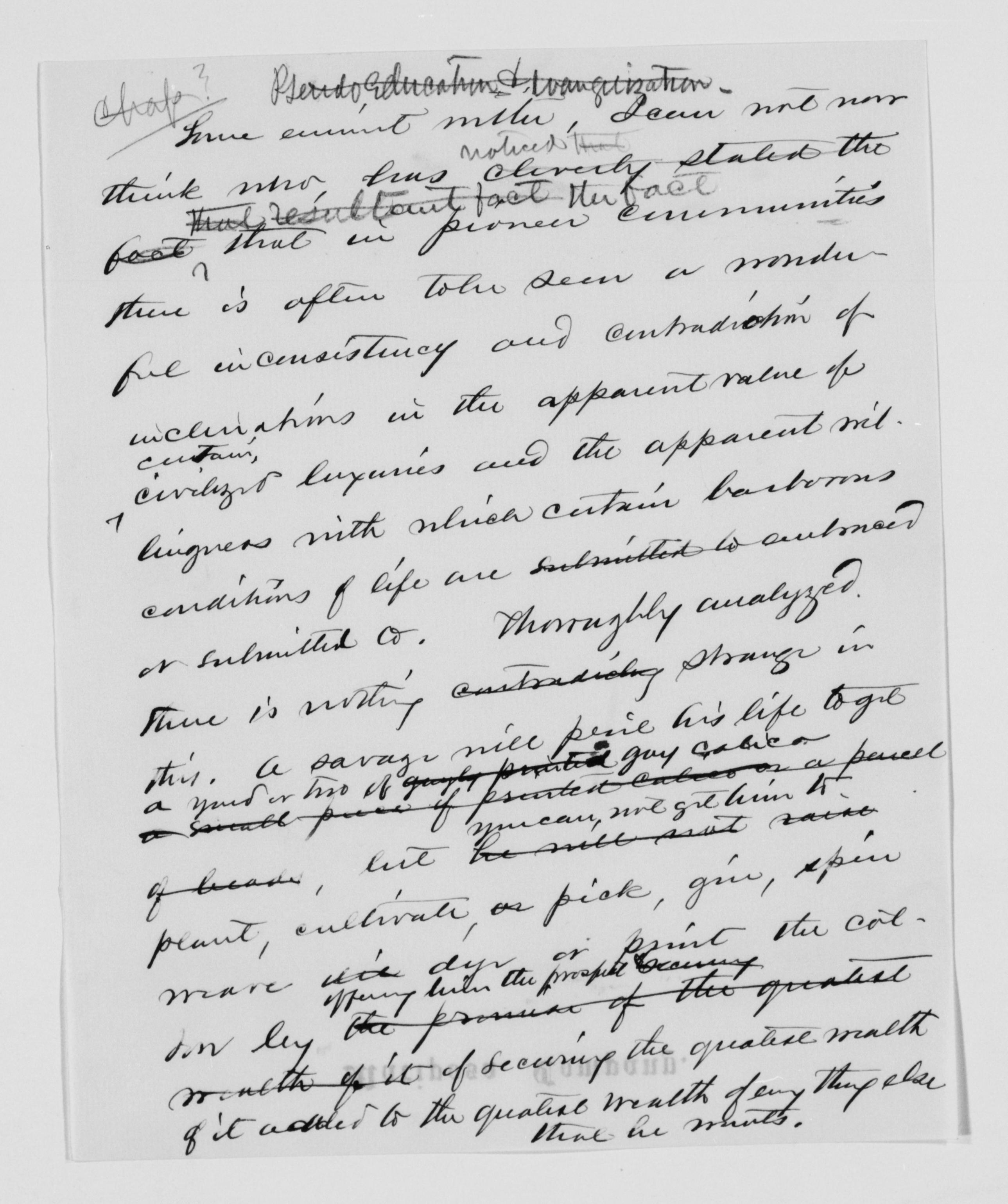 Scanned image of the current content page