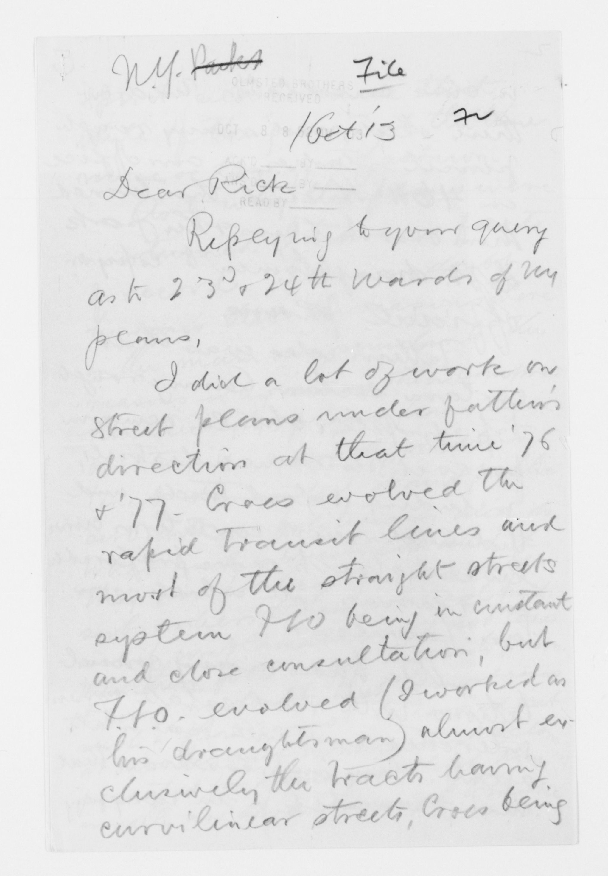 Scanned image of the current content page