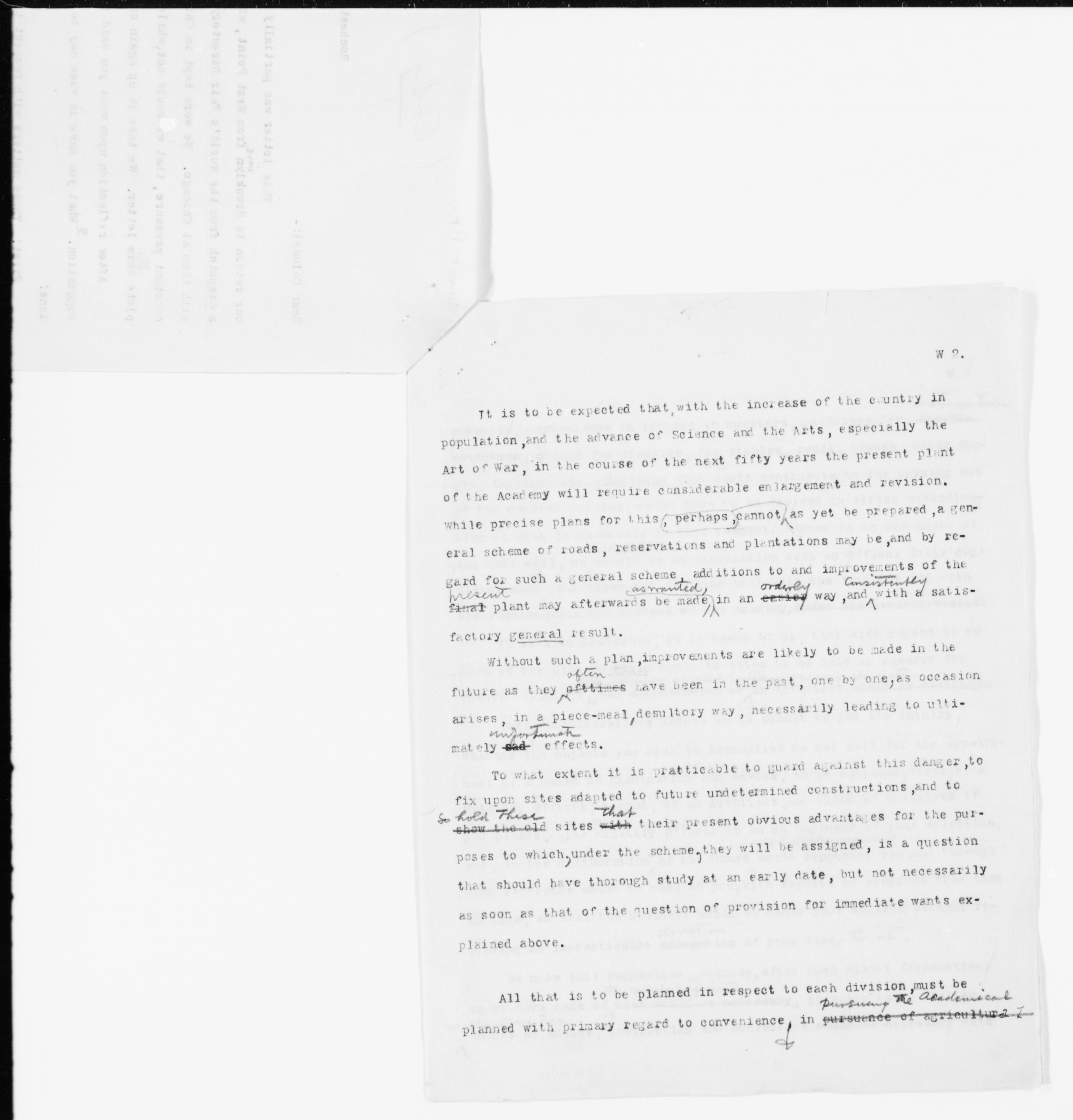 Scanned image of the current content page