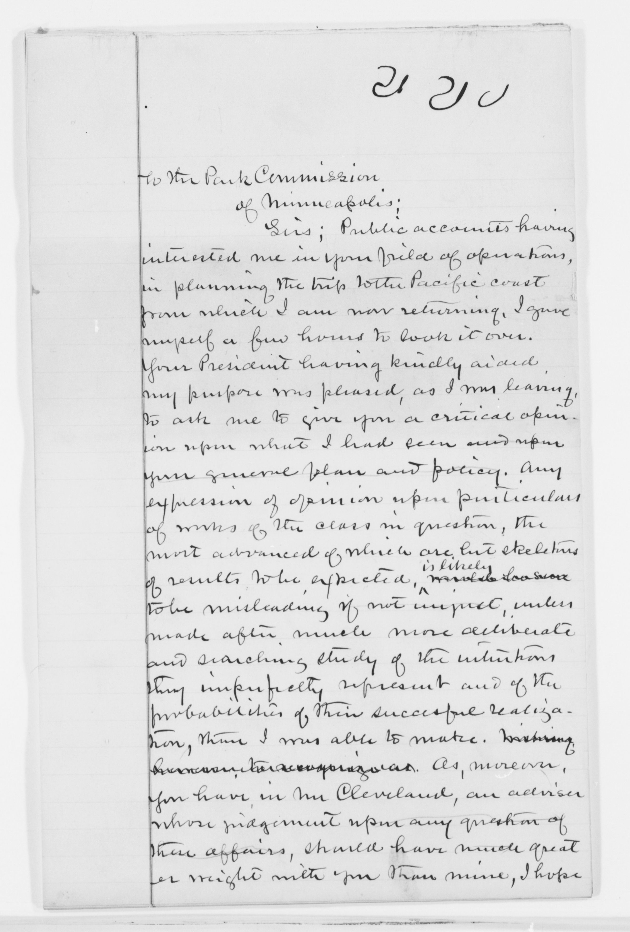 Scanned image of the current content page