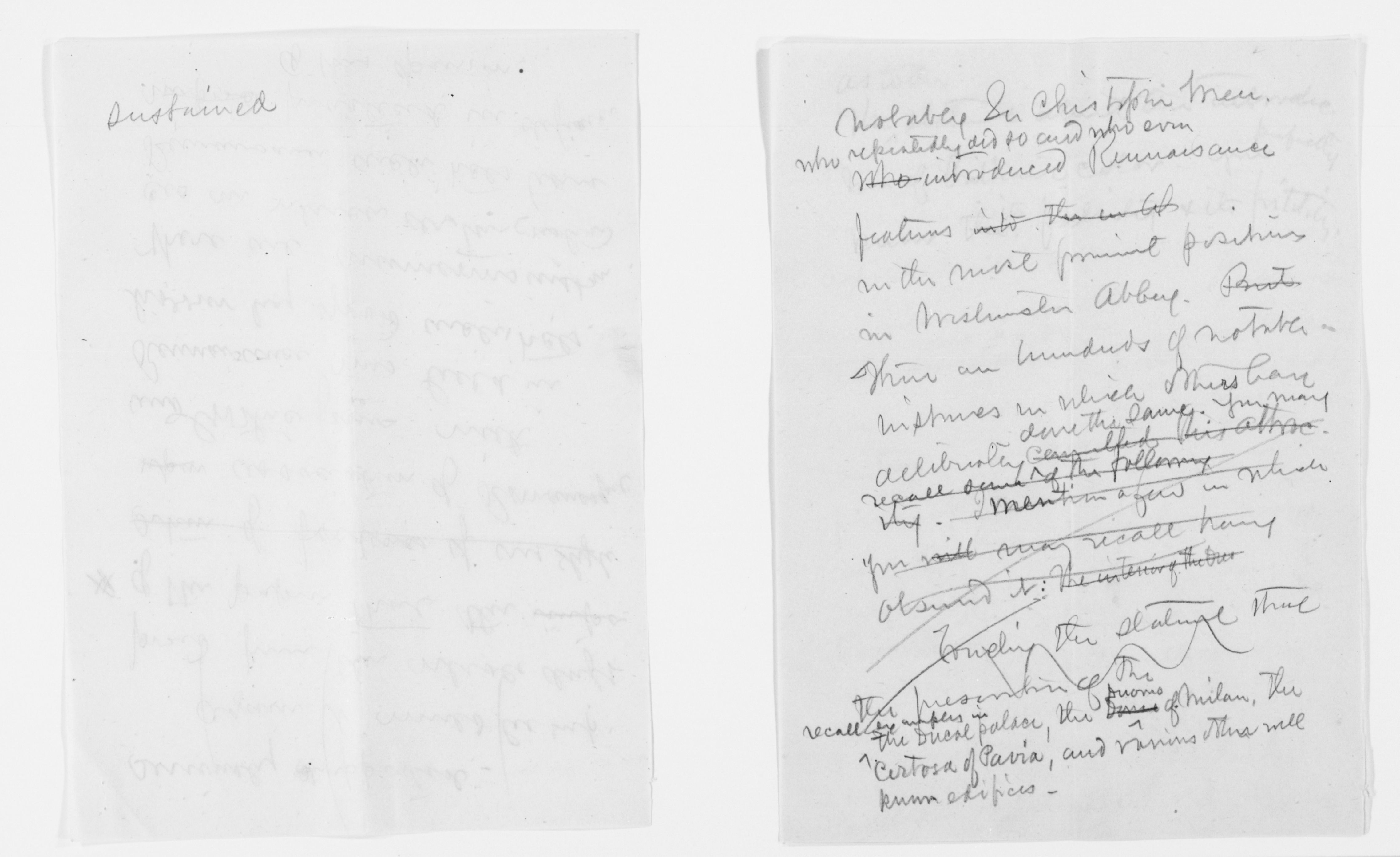 Scanned image of the current content page
