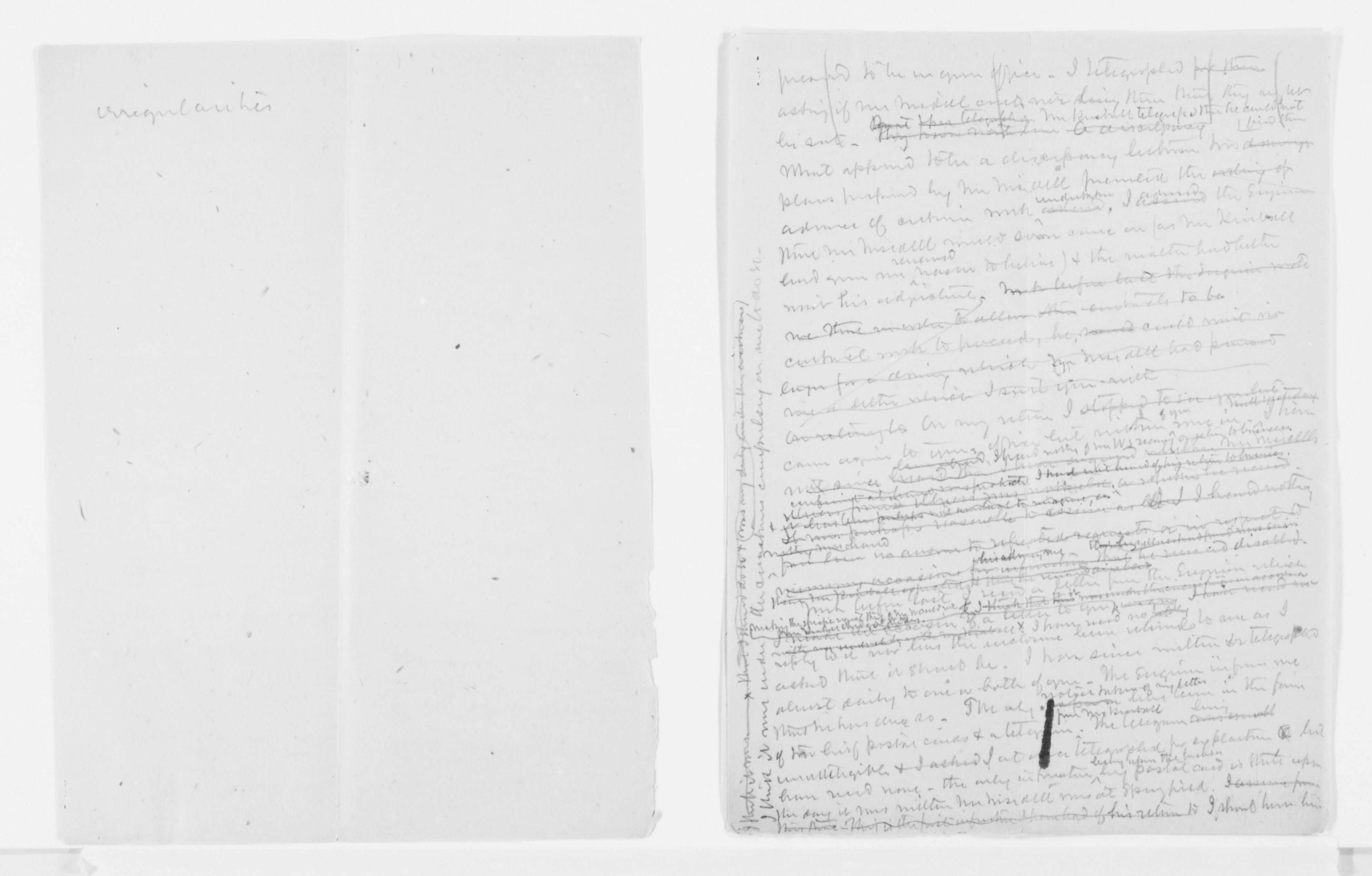 Scanned image of the current content page