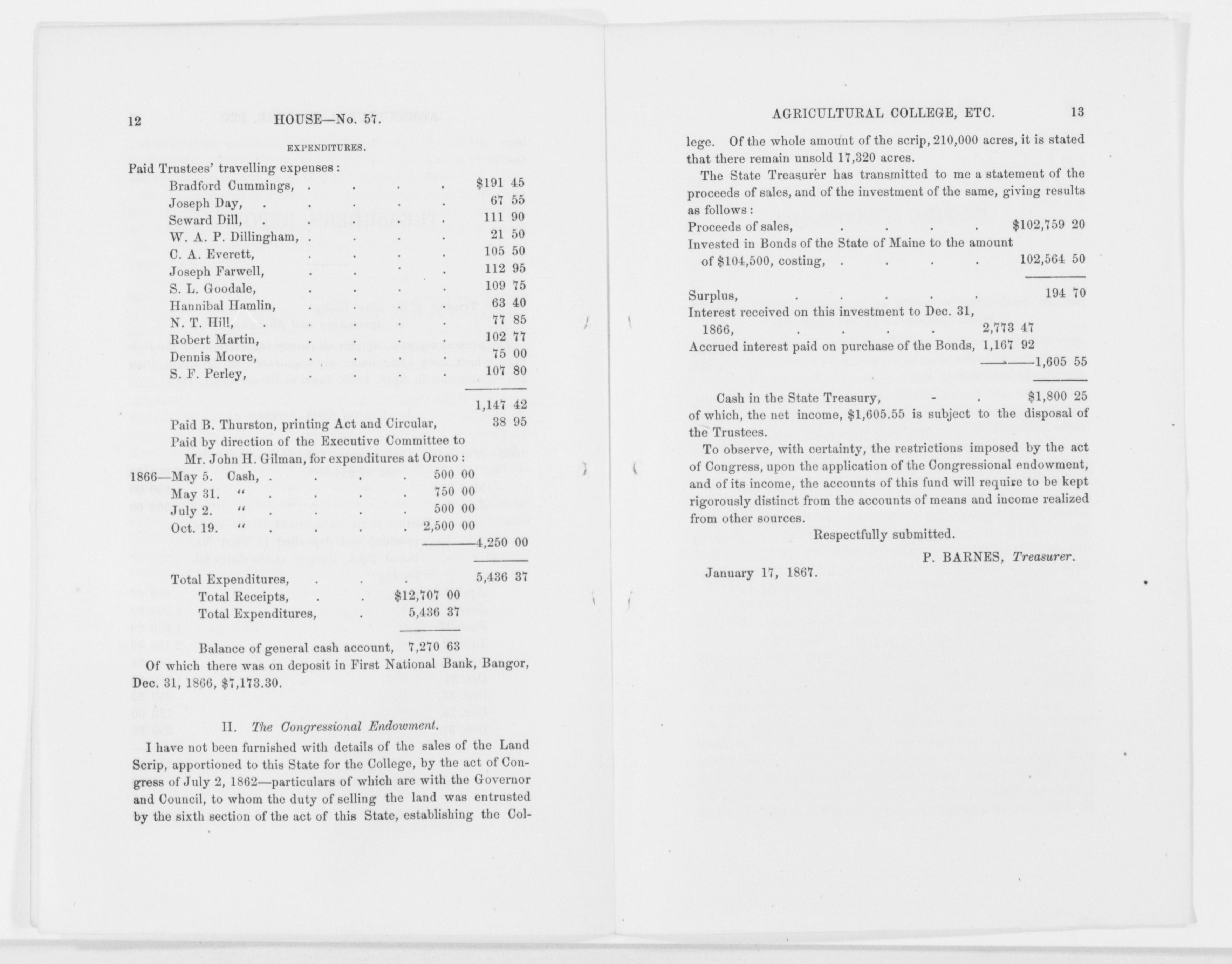 Scanned image of the current content page