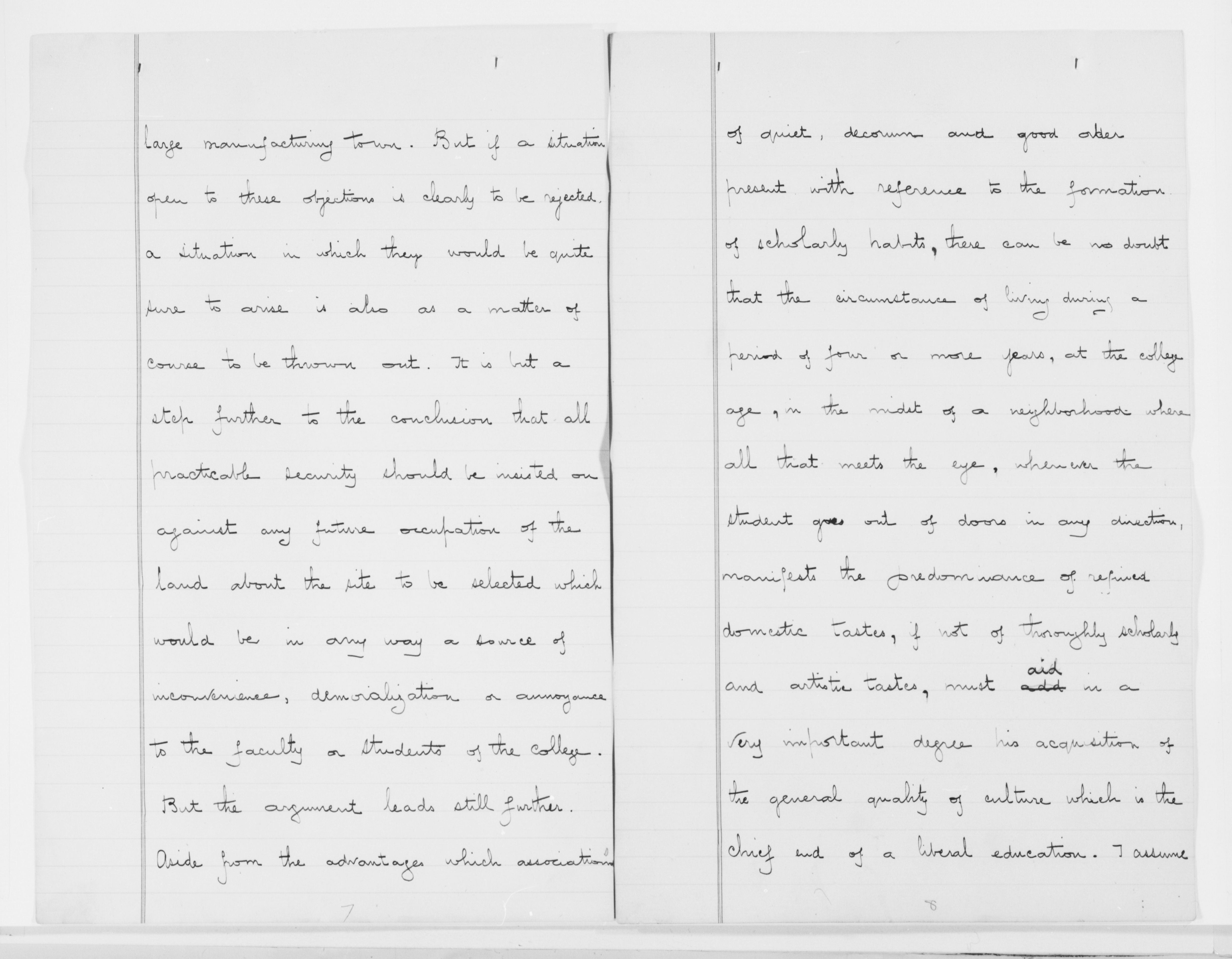 Scanned image of the current content page
