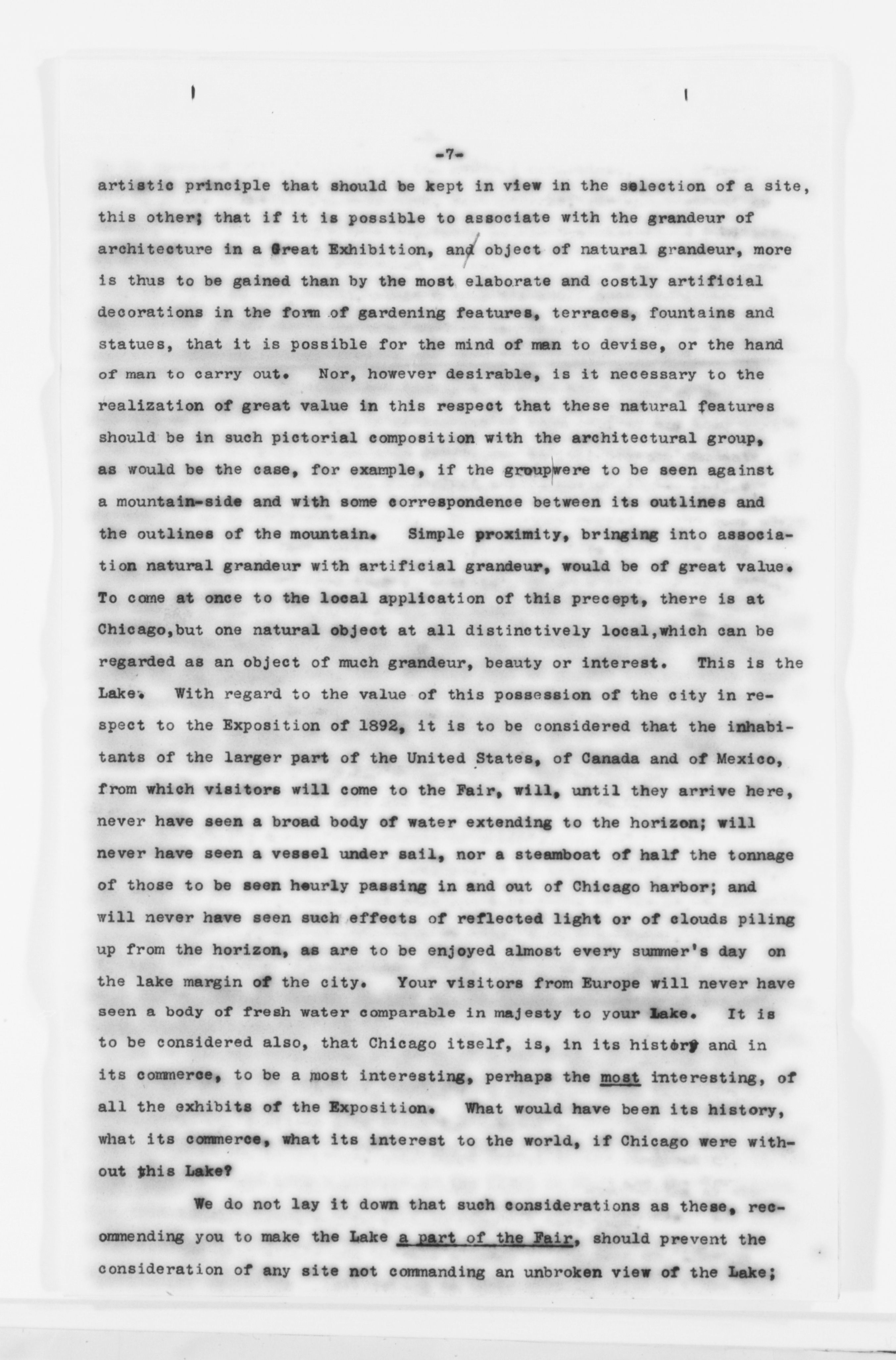 Scanned image of the current content page