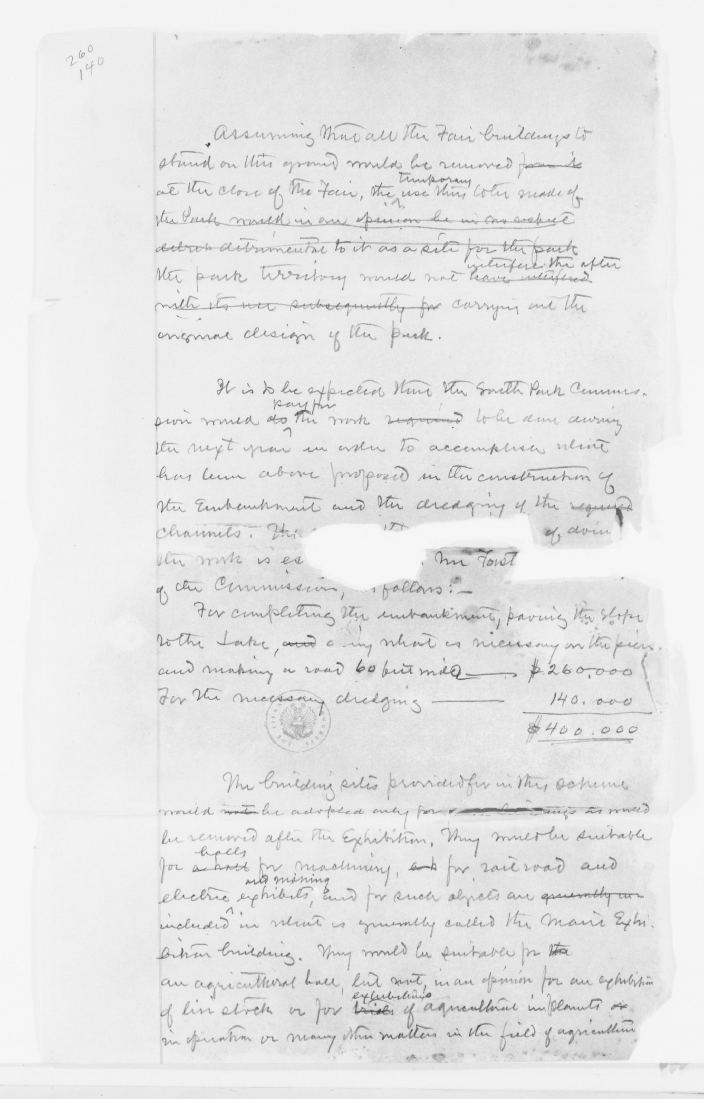 Scanned image of the current content page