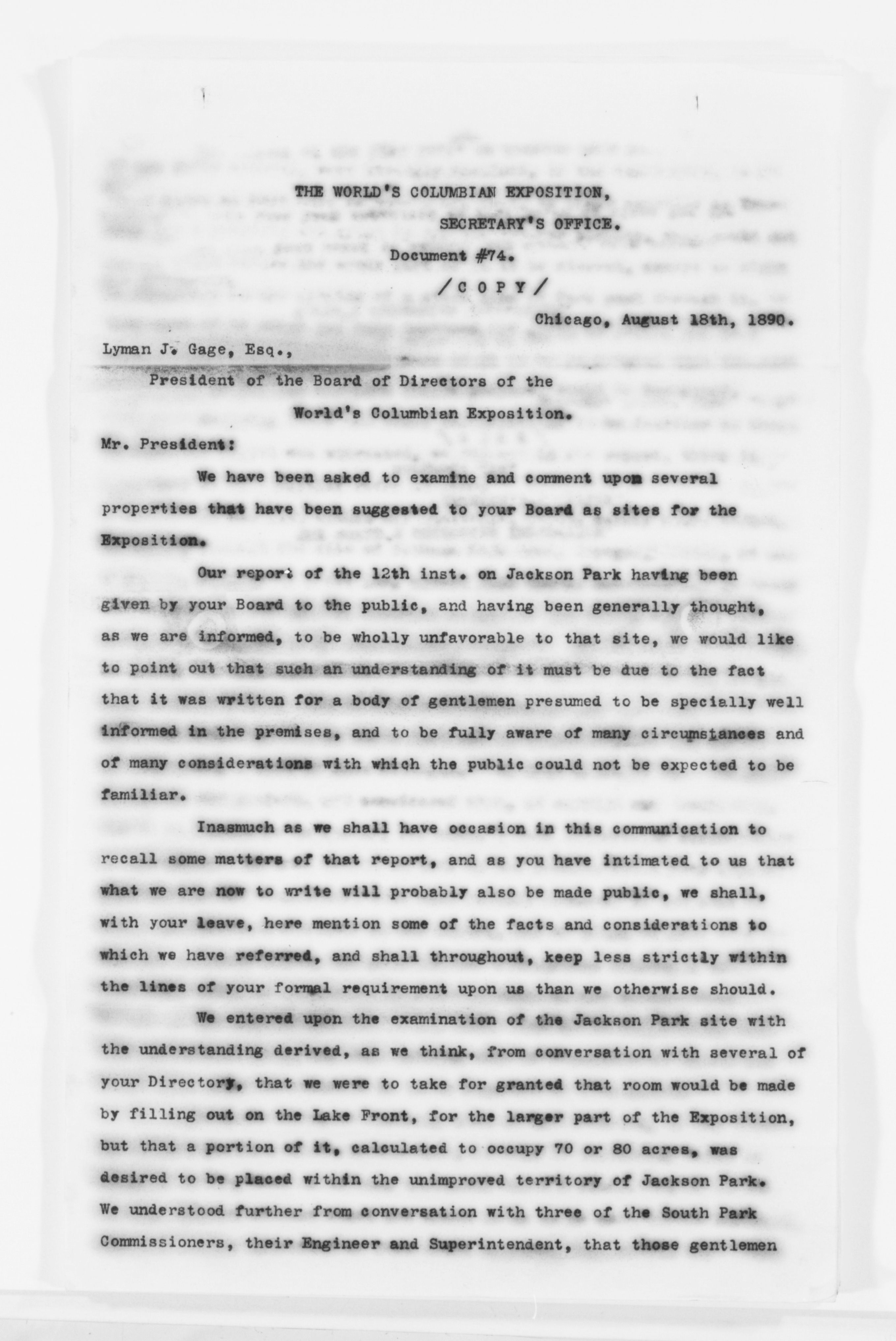 Scanned image of the current content page