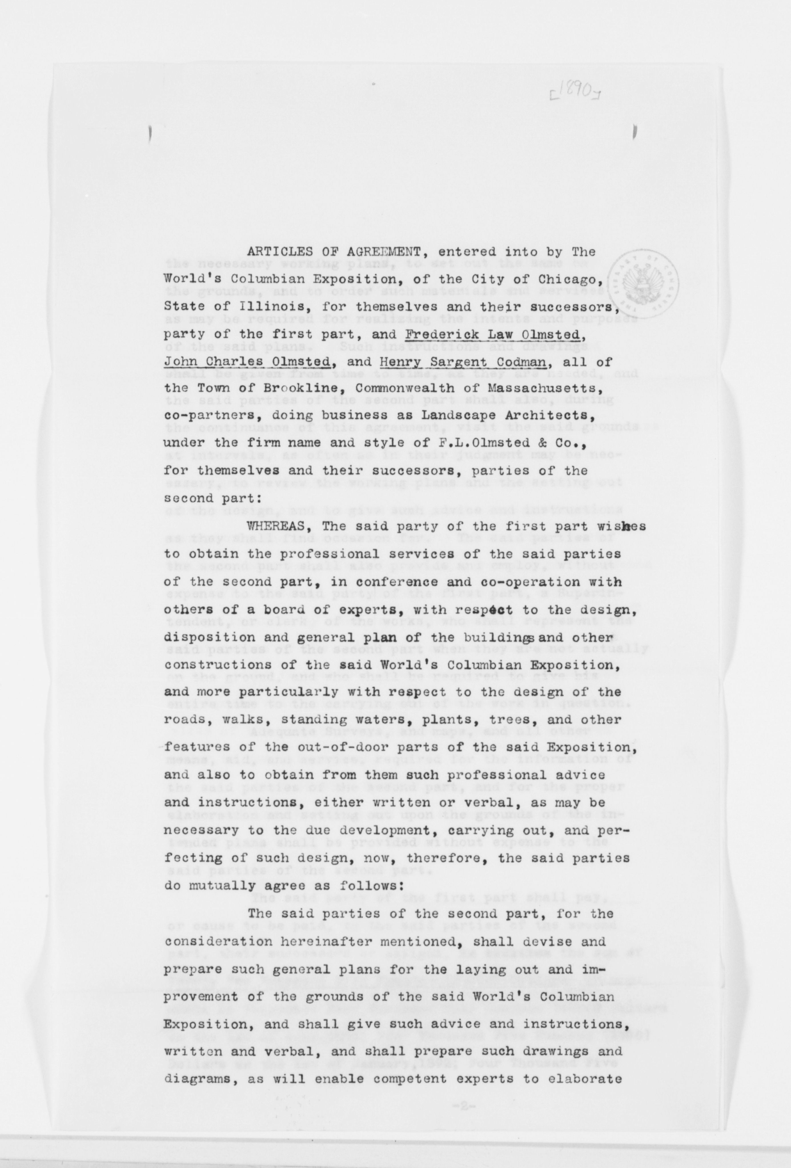Scanned image of the current content page
