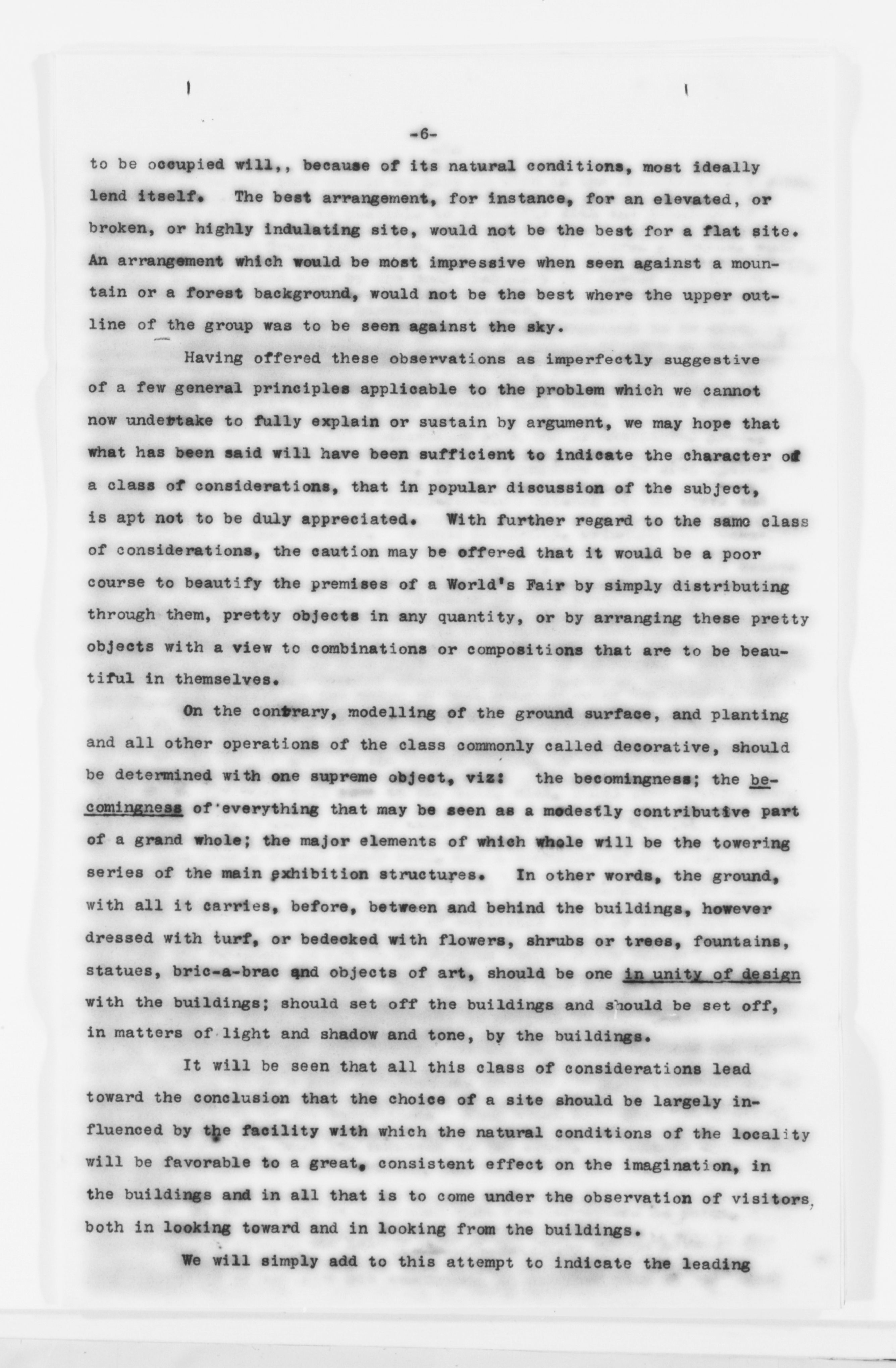 Scanned image of the current content page