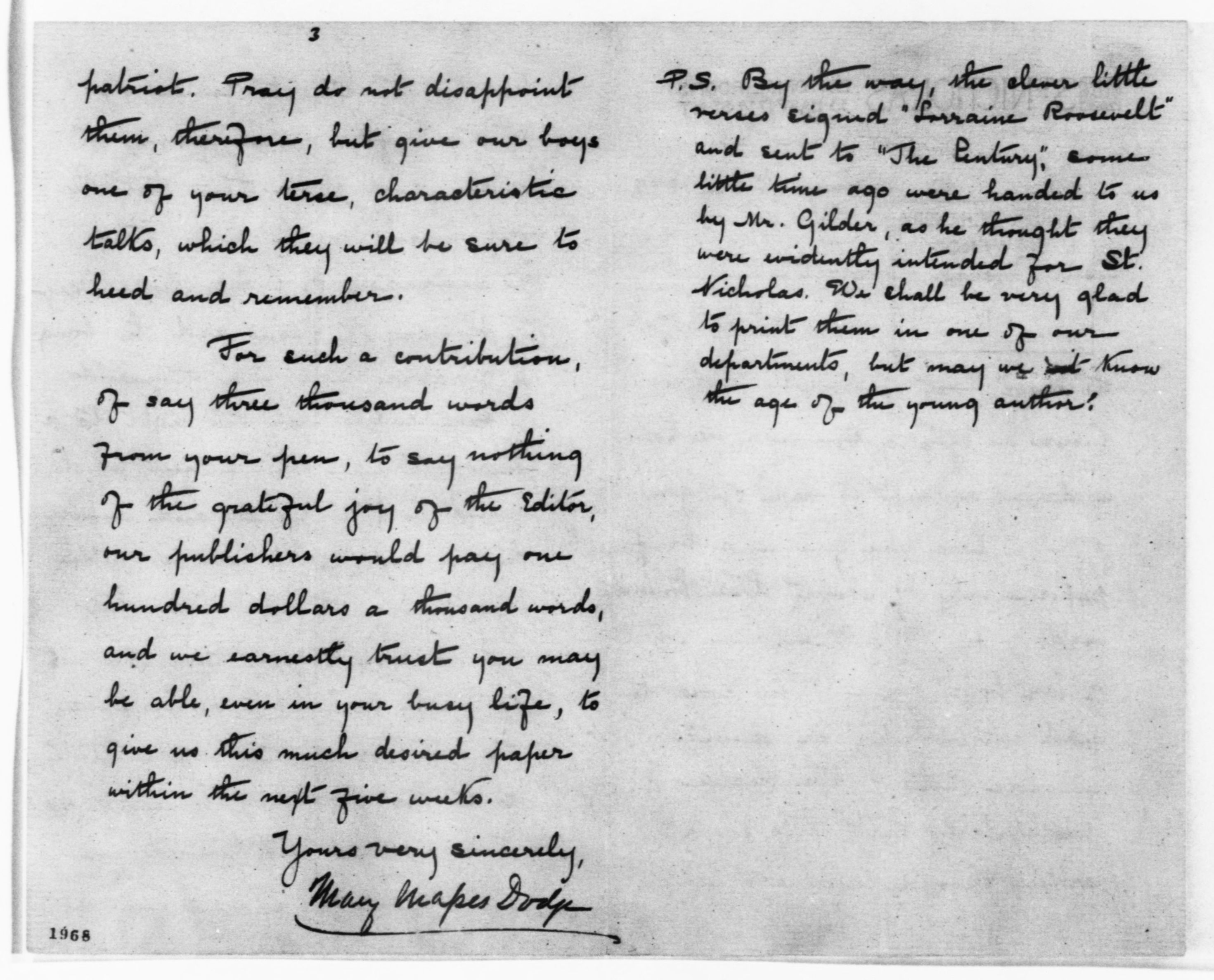 Scanned image of the current content page